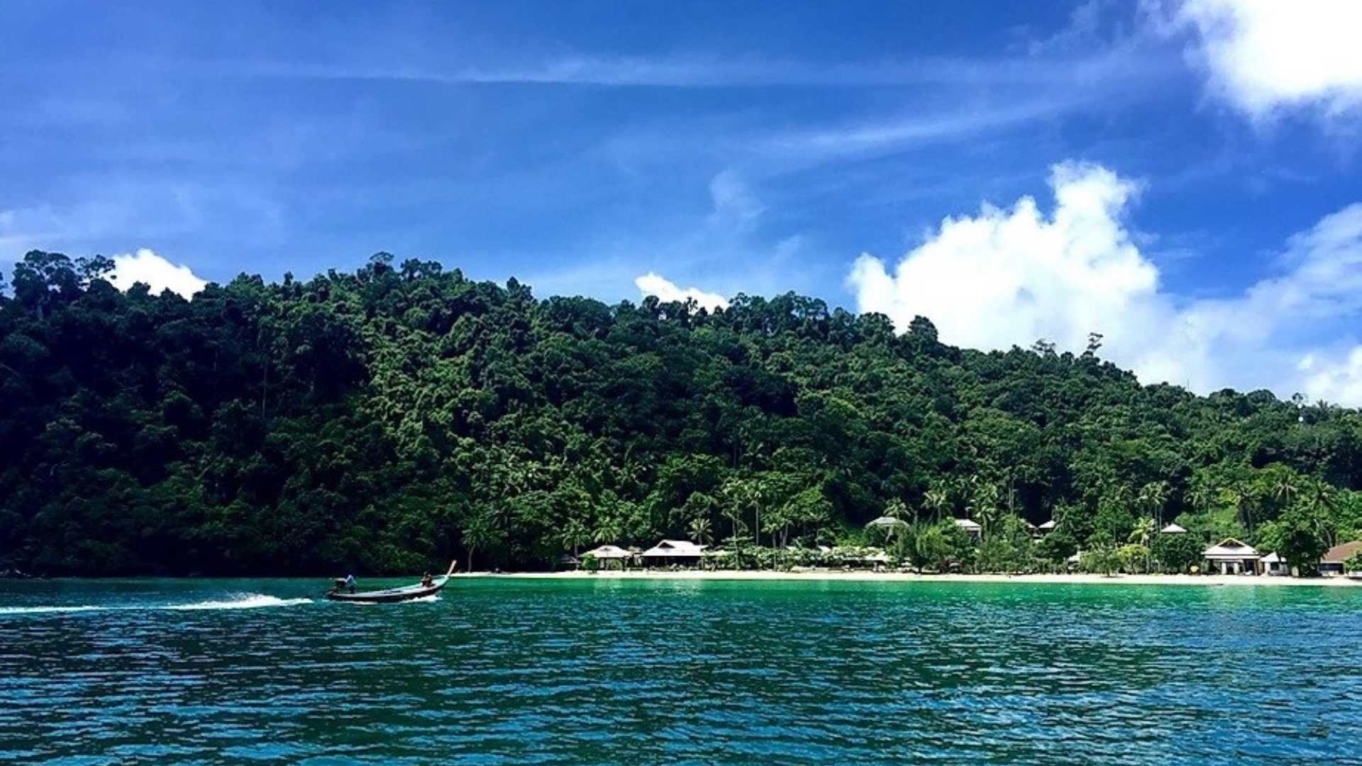 Thailand, Koh Ngai, Thanya Beach Resort, Udsigt Stranden