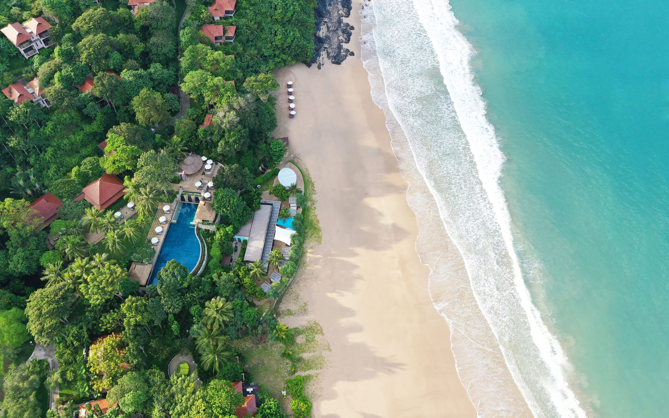 Rejser til Thailand, Koh Lanta, Pimalai Resort & Spa, strand