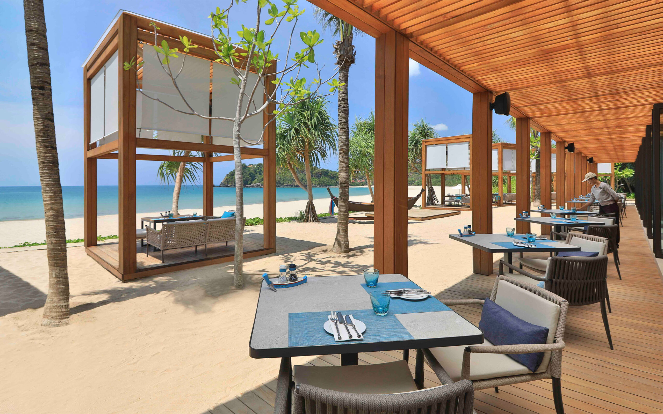 Rejser til Thailand, Koh Lanta, Pimalai Resort & Spa, beachbar