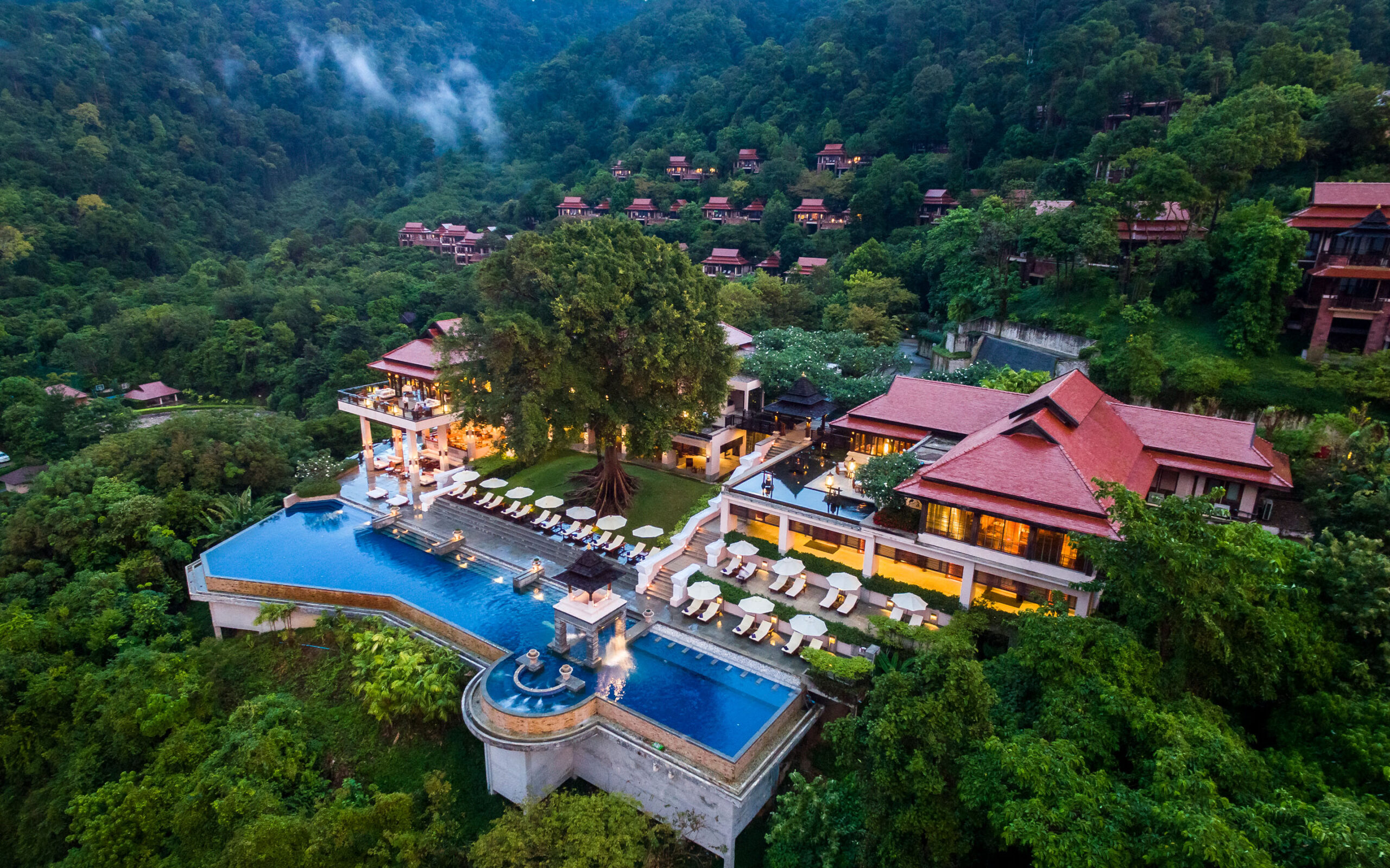 Rejser til Thailand, Koh Lanta, Pimalai Resort & Spa, oppefra