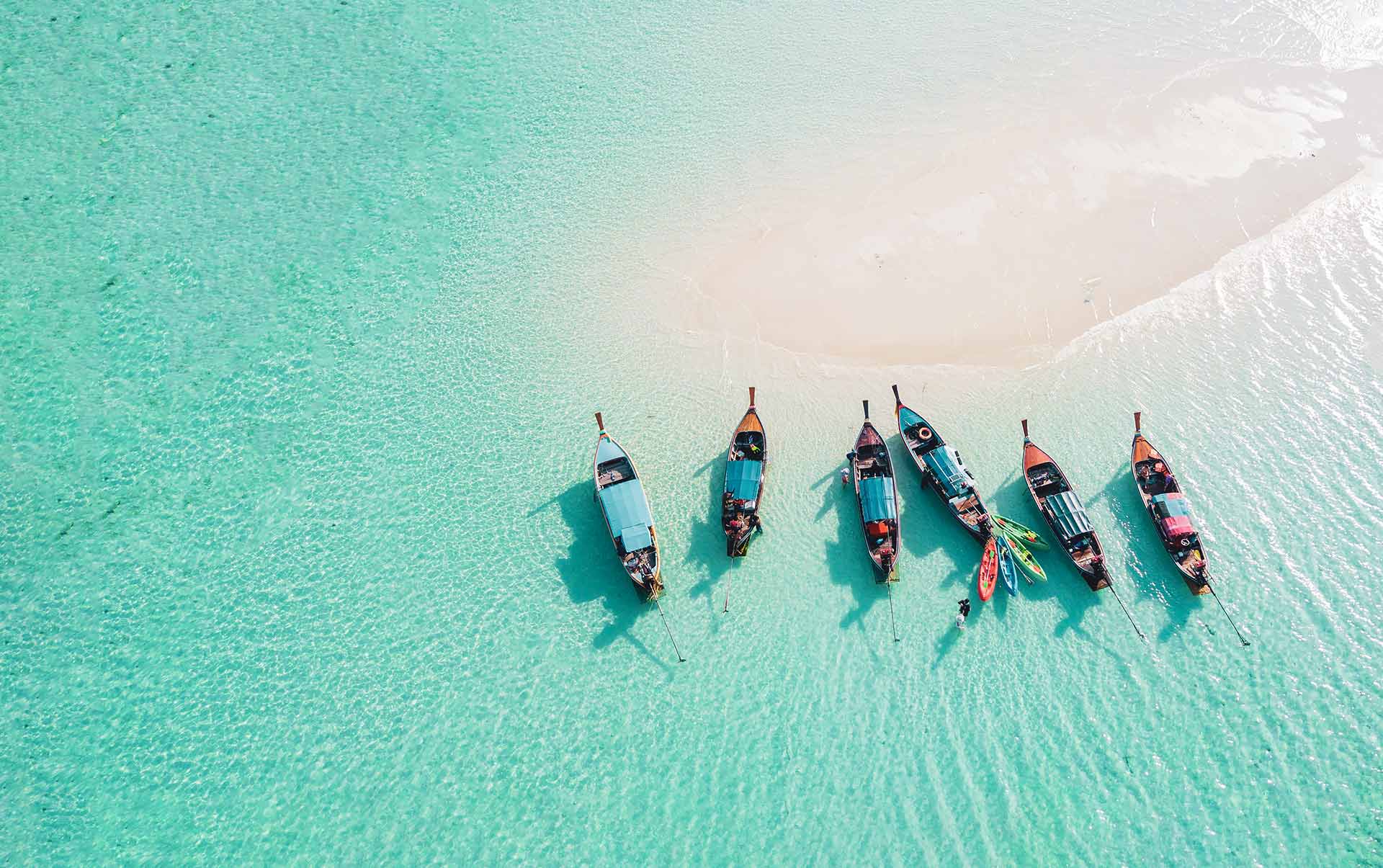 Thailand koh lipe longtail boats
