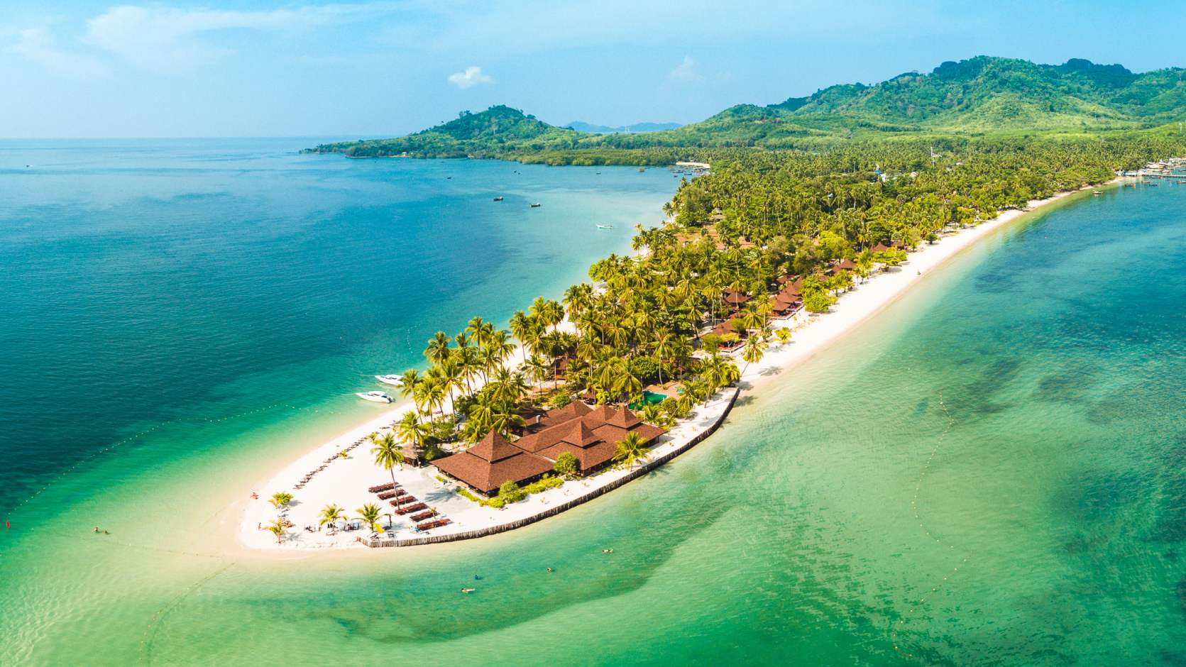Thailand, Koh Mook, Koh Mook Sivalai Beach Resort, Strand Udsigt
