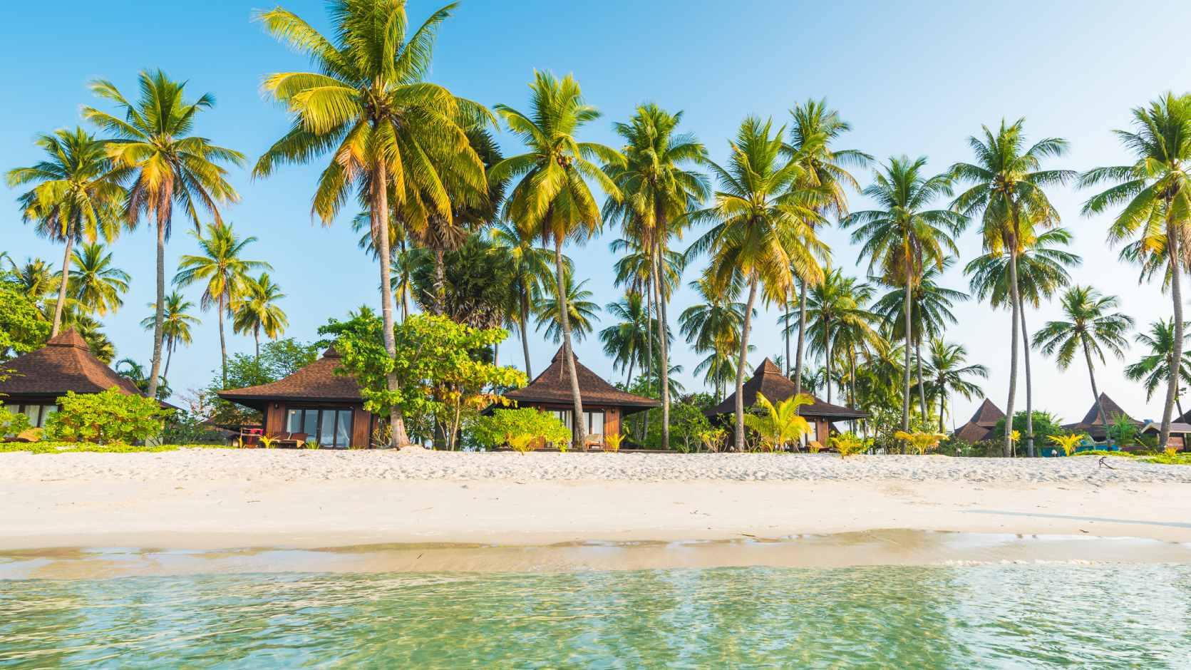 Thailand, Koh Mook, Koh Mook Sivalai Beach Resort, Strand Udsigt