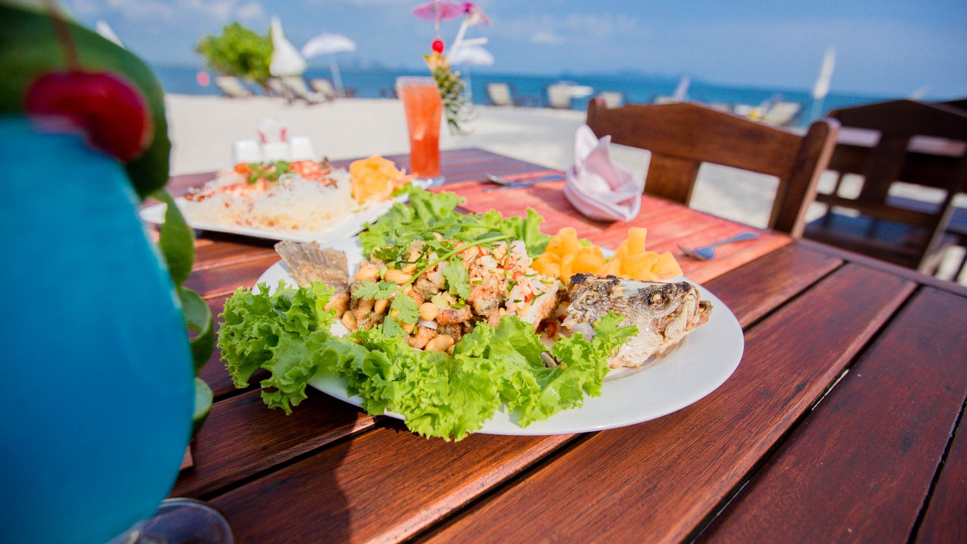 Thailand, Koh Mook, Koh Mook Sivalai Beach Resort, Mad Udsigt