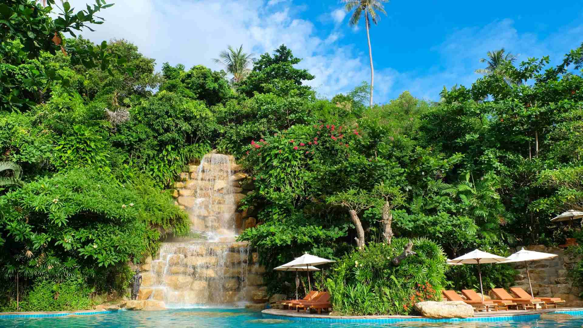 Thailand, Koh Phangan, Santhiya Koh Phangan Resort & Spa, Pool Omr&aring;de