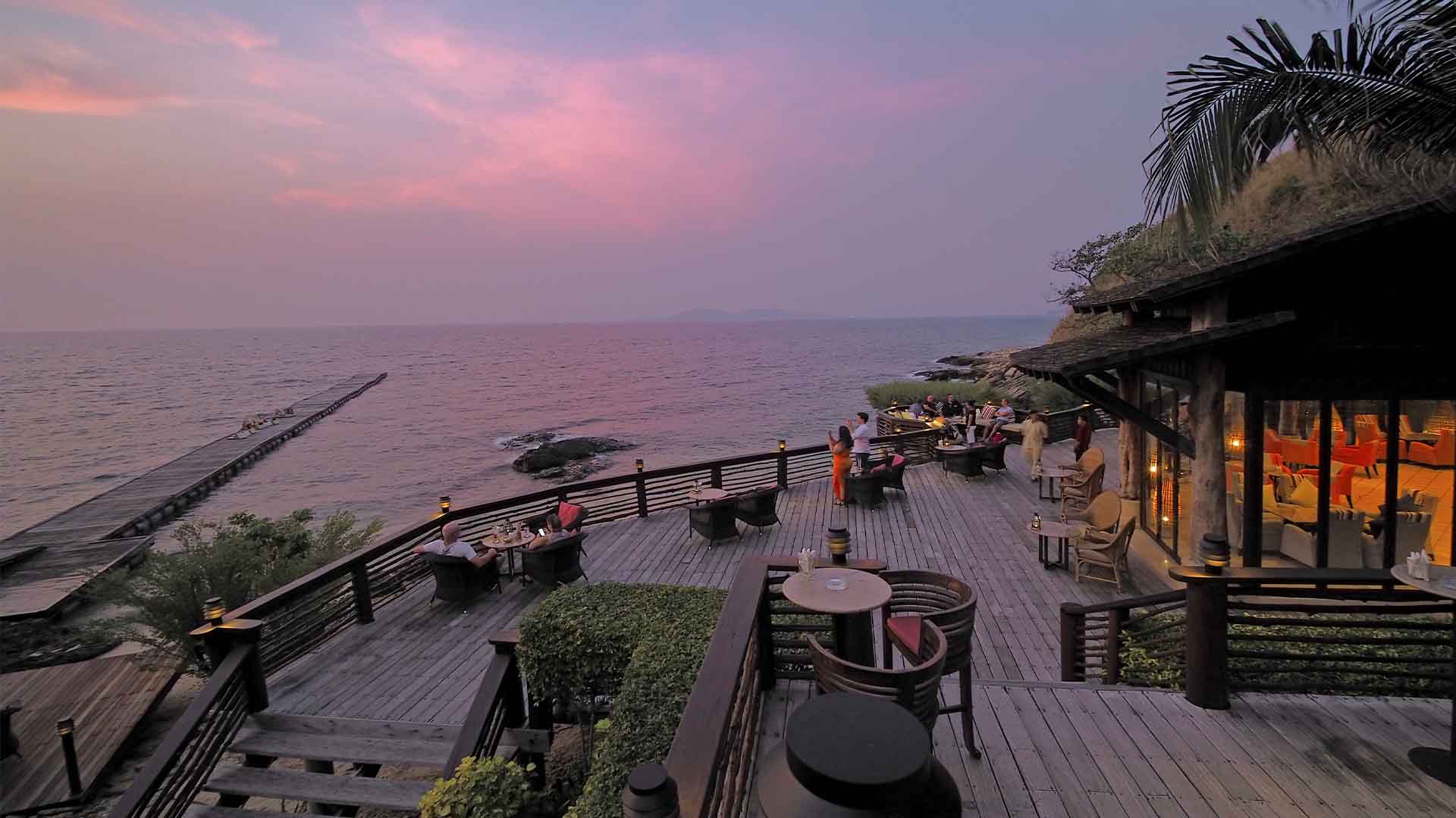 Thailand, Koh Samet, Paradee Resort, Sunset Bar