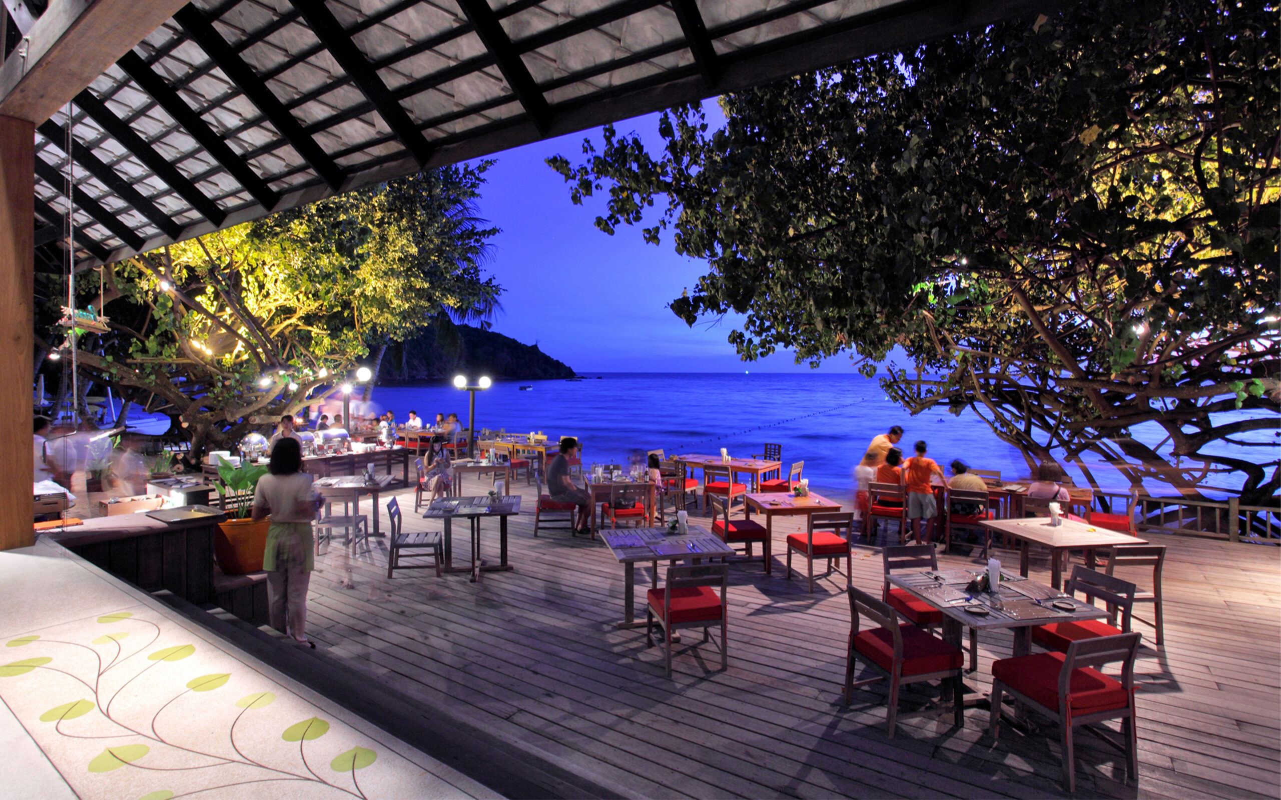 Thailand, Koh Samet, Ao Prao Resort, Breeze Restaurant
