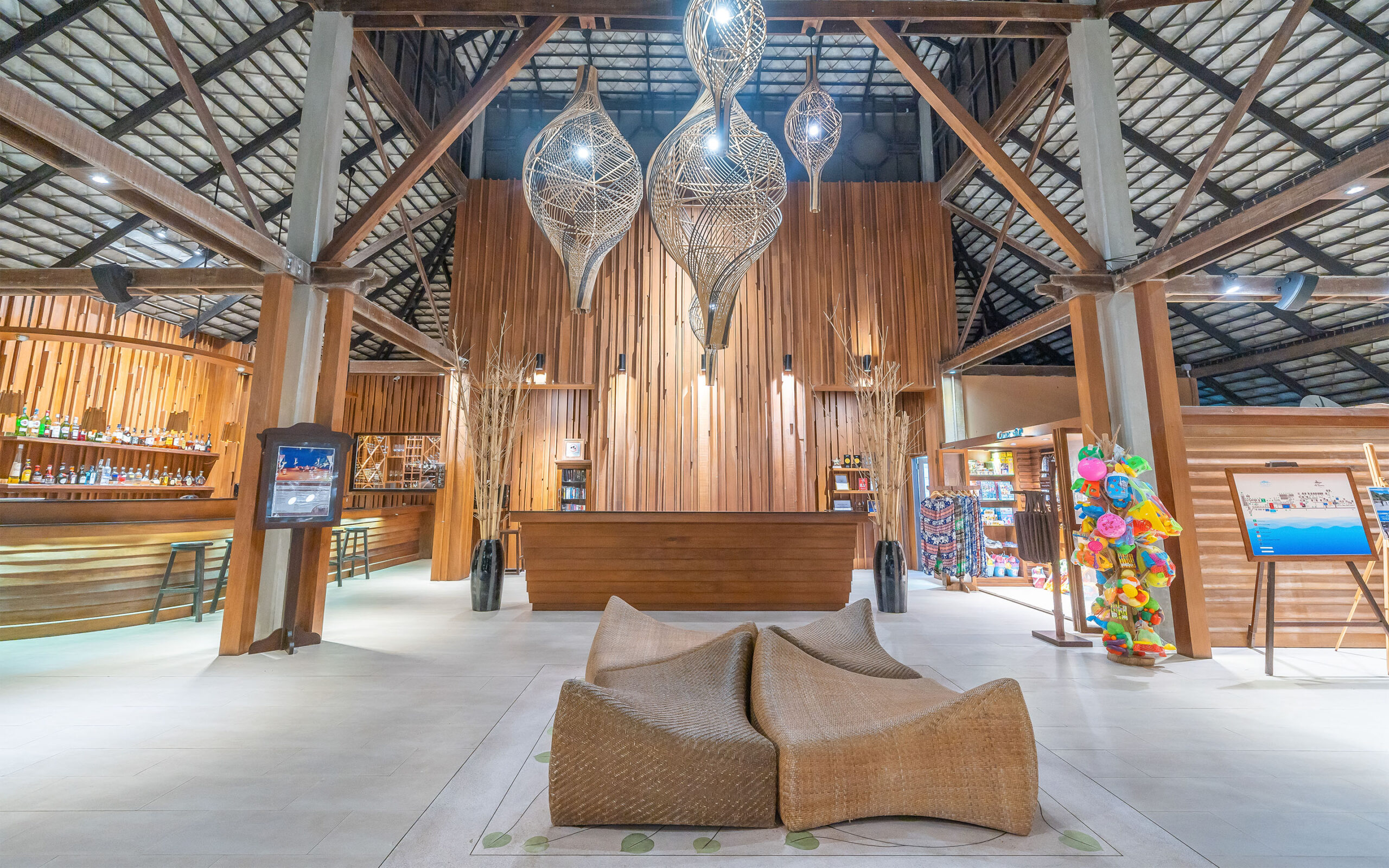 Thailand, Koh Samet, Ao Prao Resort, Lobby Area
