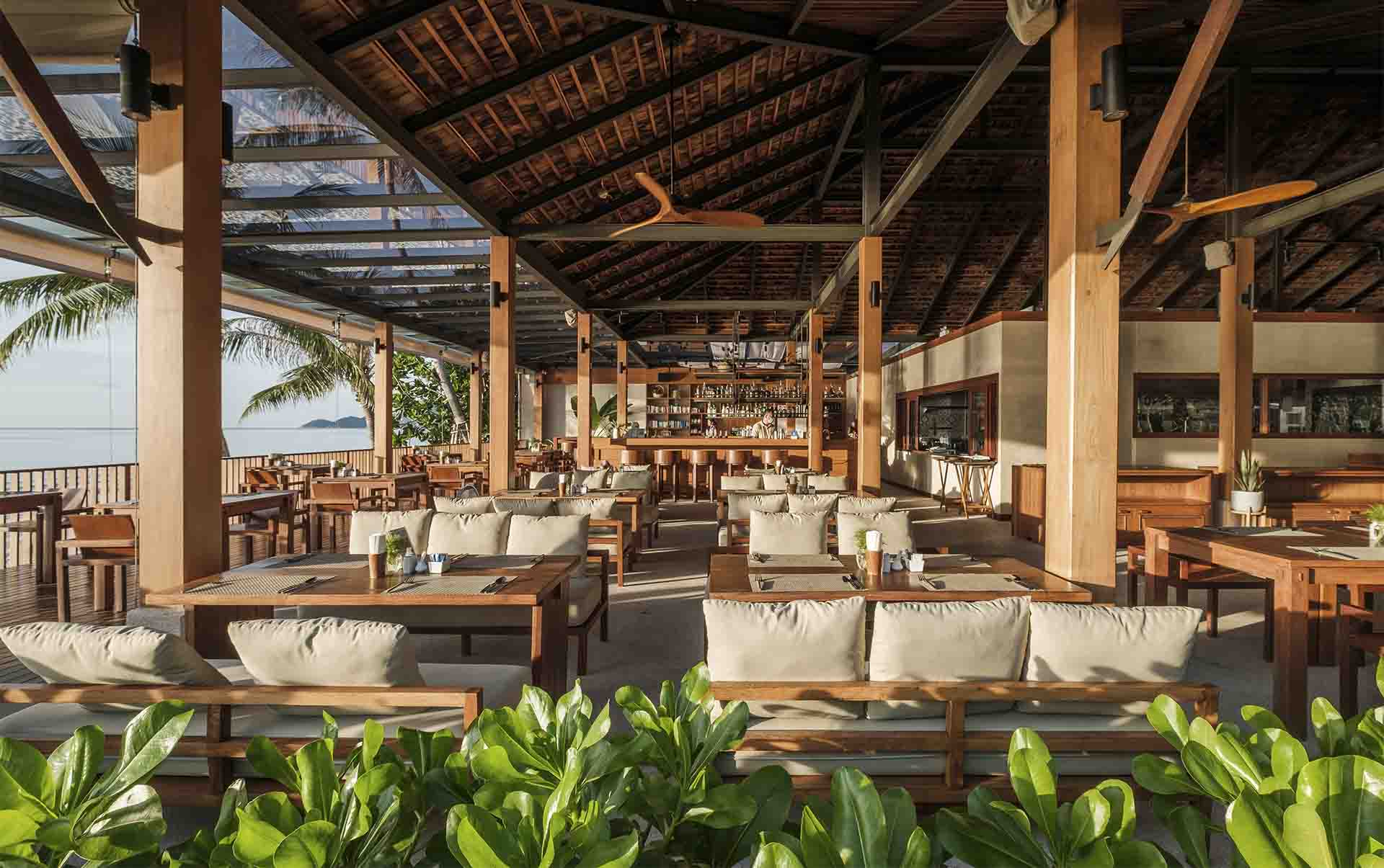 Thailand, Koh Samui, Banana Fan Sea Resort, Restaurant Omr&aring;de