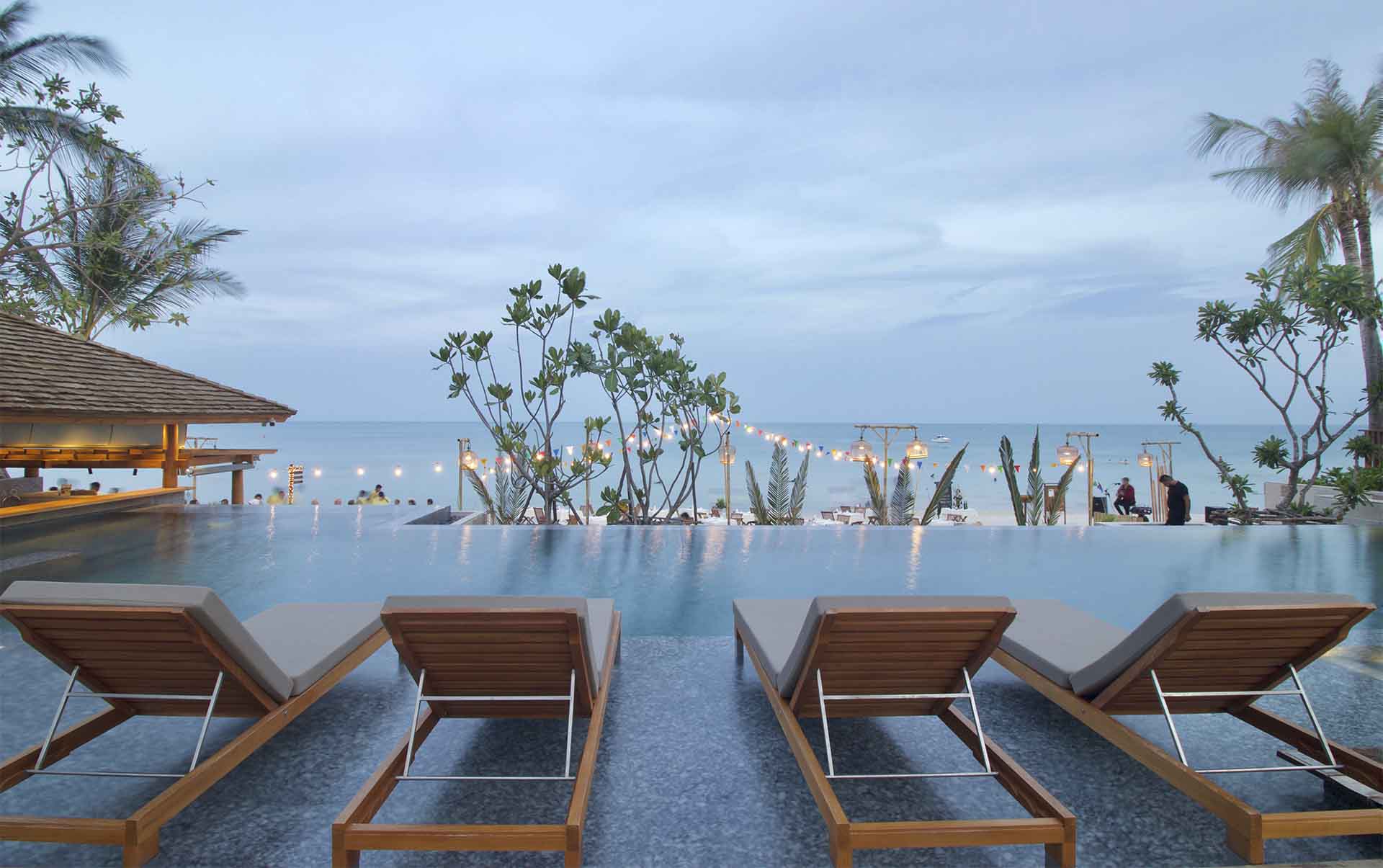 Thailand, Koh Samui, Banana Fan Sea Resort, Pool Omr&aring;de