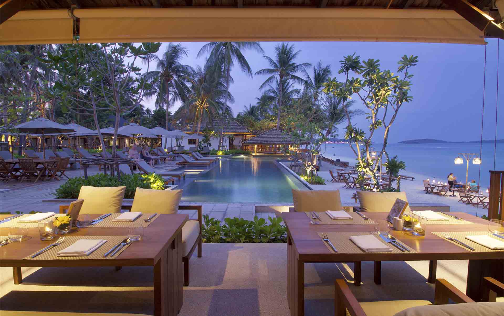 Thailand, Koh Samui, Banana Fan Sea Resort, Pool Omr&aring;de