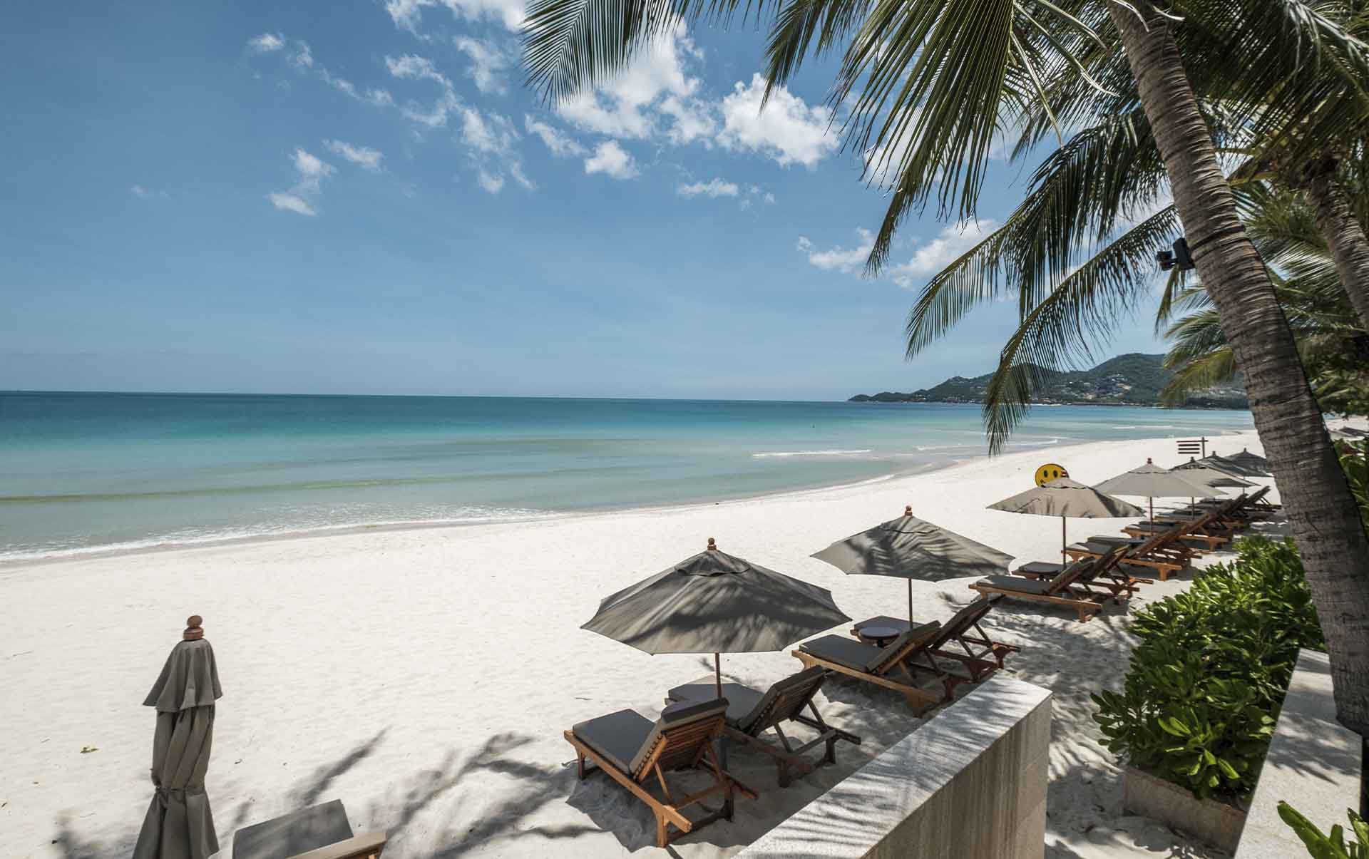 Thailand, Koh Samui, Banana Fan Sea Resort, Solstole Strand