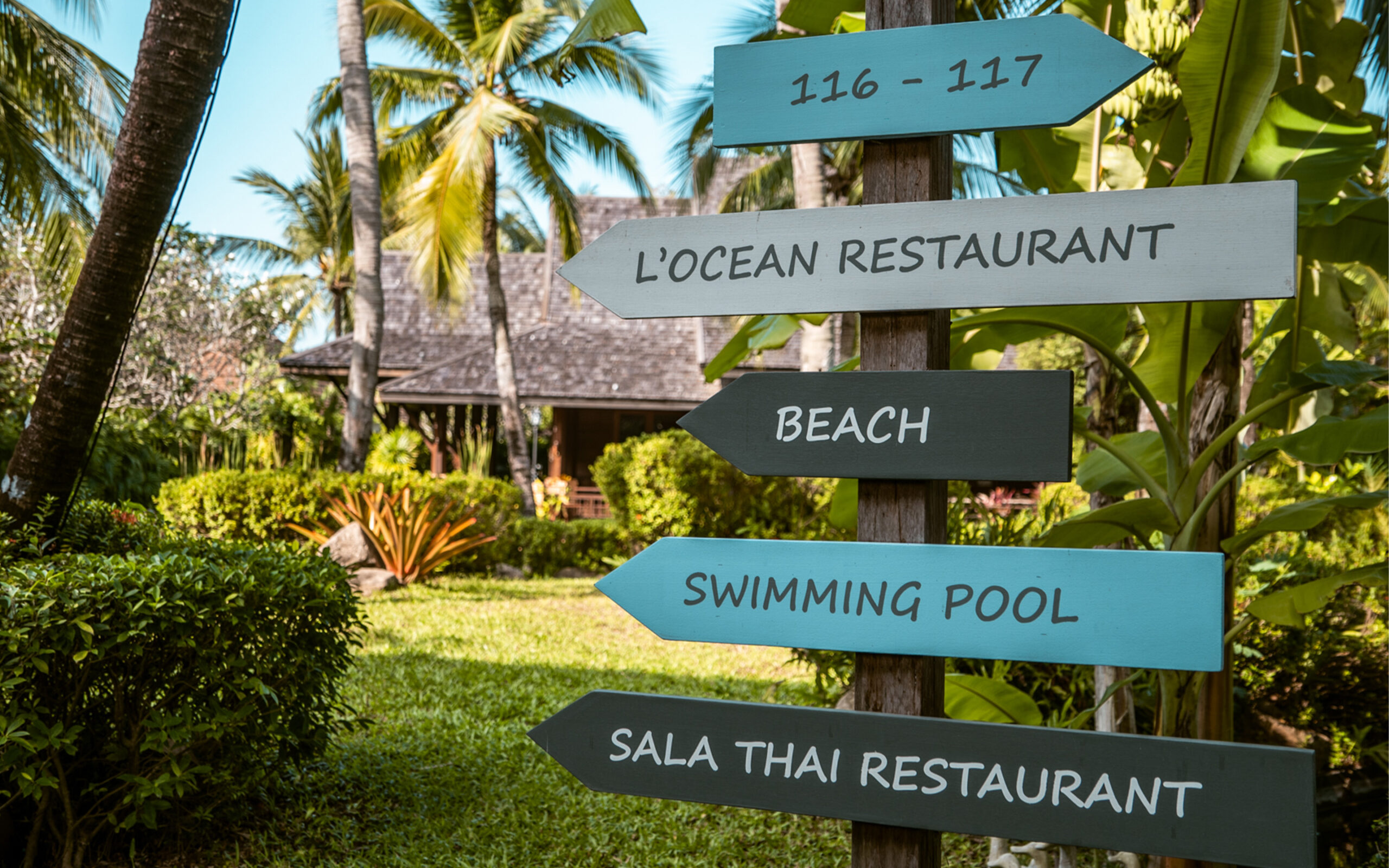 Thailand, Koh Samui, Bo Phut Resort, Have Område