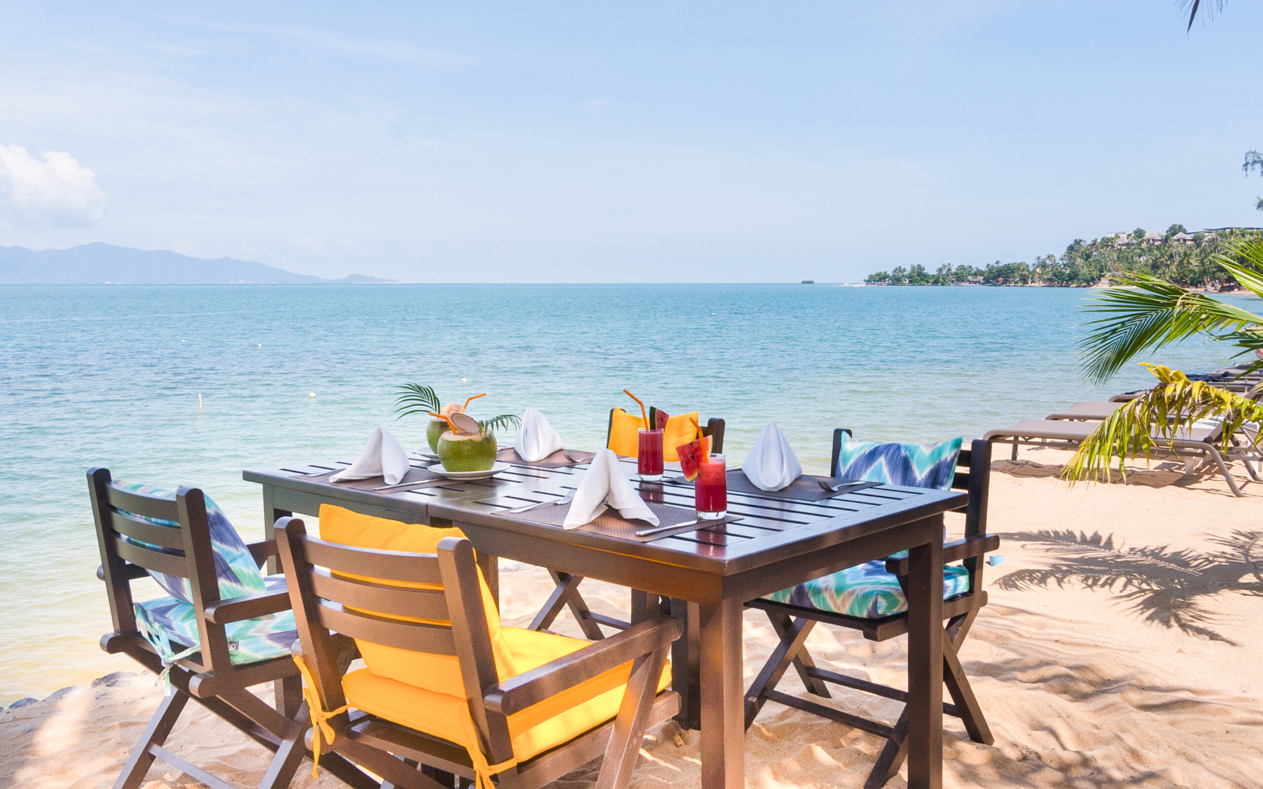 Thailand, Koh Samui, Paradise Beach Resort, Frokost Udsigt