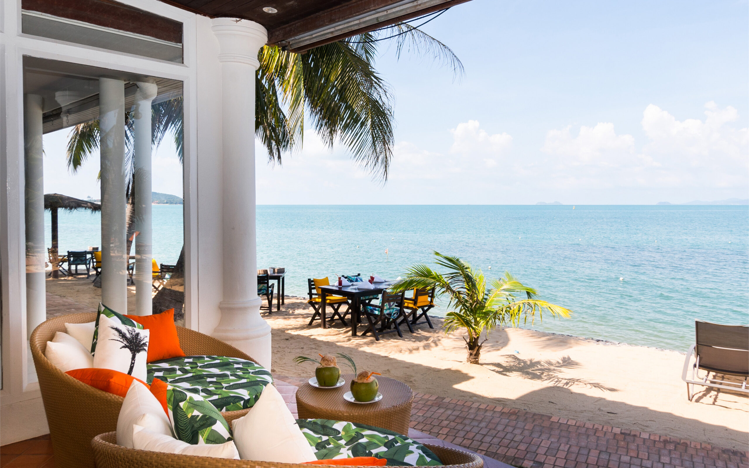 Thailand, Koh Samui, Paradise Beach Resort, Beach Lounge