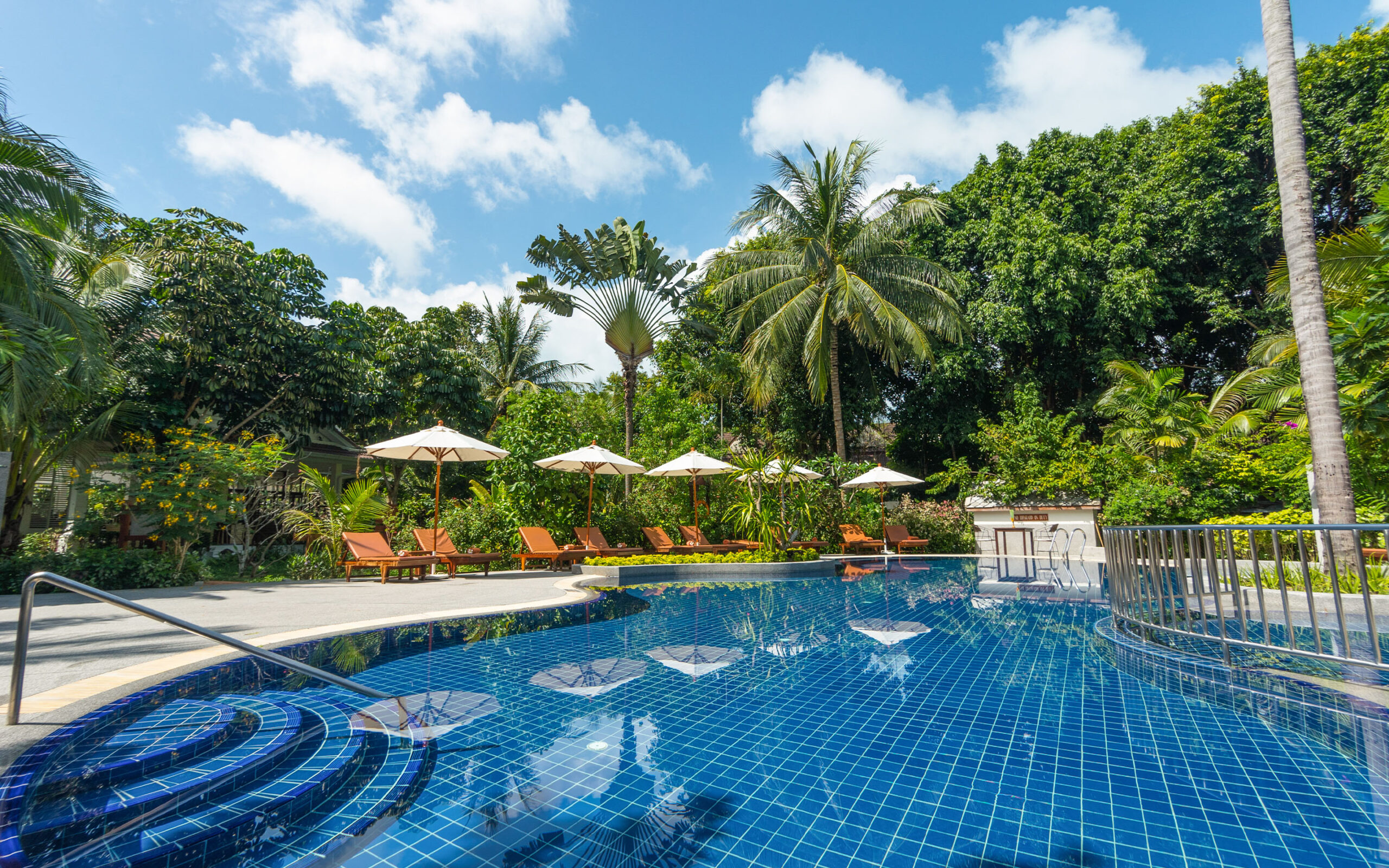 Thailand, Koh Samui, Paradise Beach Resort, Pool Omr&aring;de