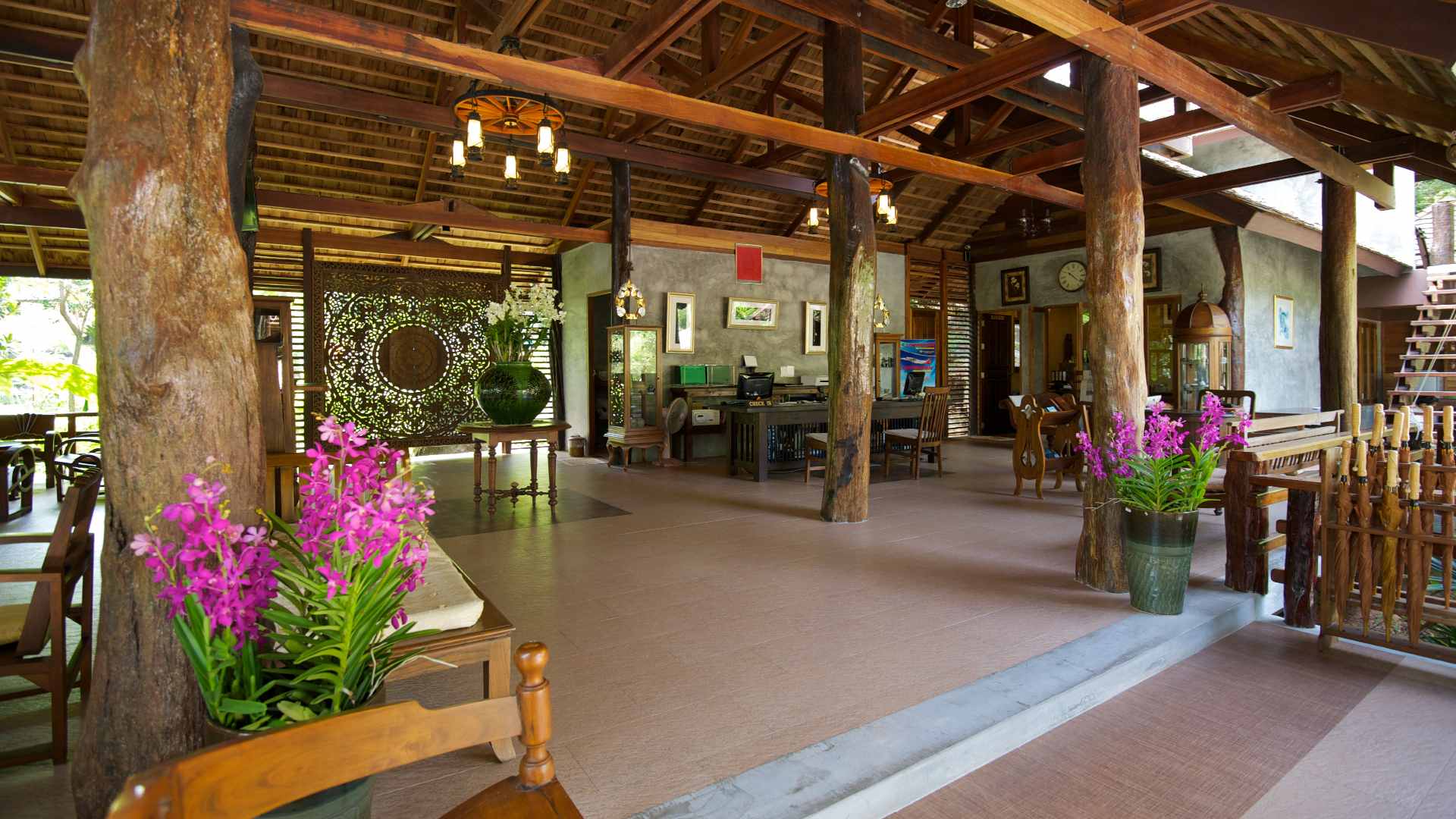 Thailand, Koh Tao, Sensi Paradise Beach Resort, Lobby Omr&aring;de