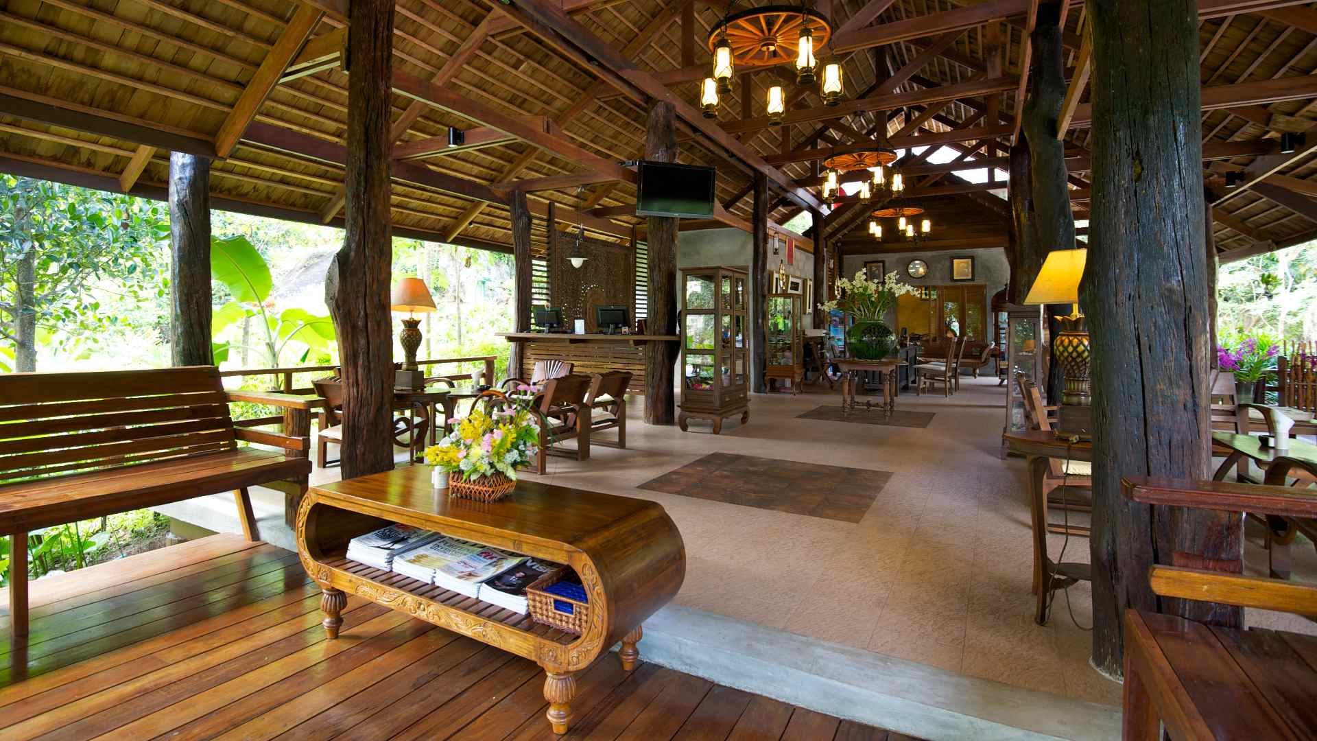 Thailand, Koh Tao, Sensi Paradise Beach Resort, Lobby Omr&aring;de
