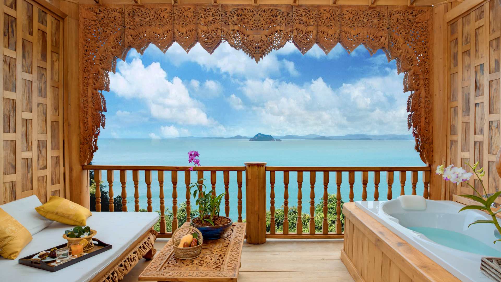 Thailand, Koh Yao Yai, Santhiya Koh Yao Yai Resort & Spa, Supreme Deluxe V&aelig;relse
