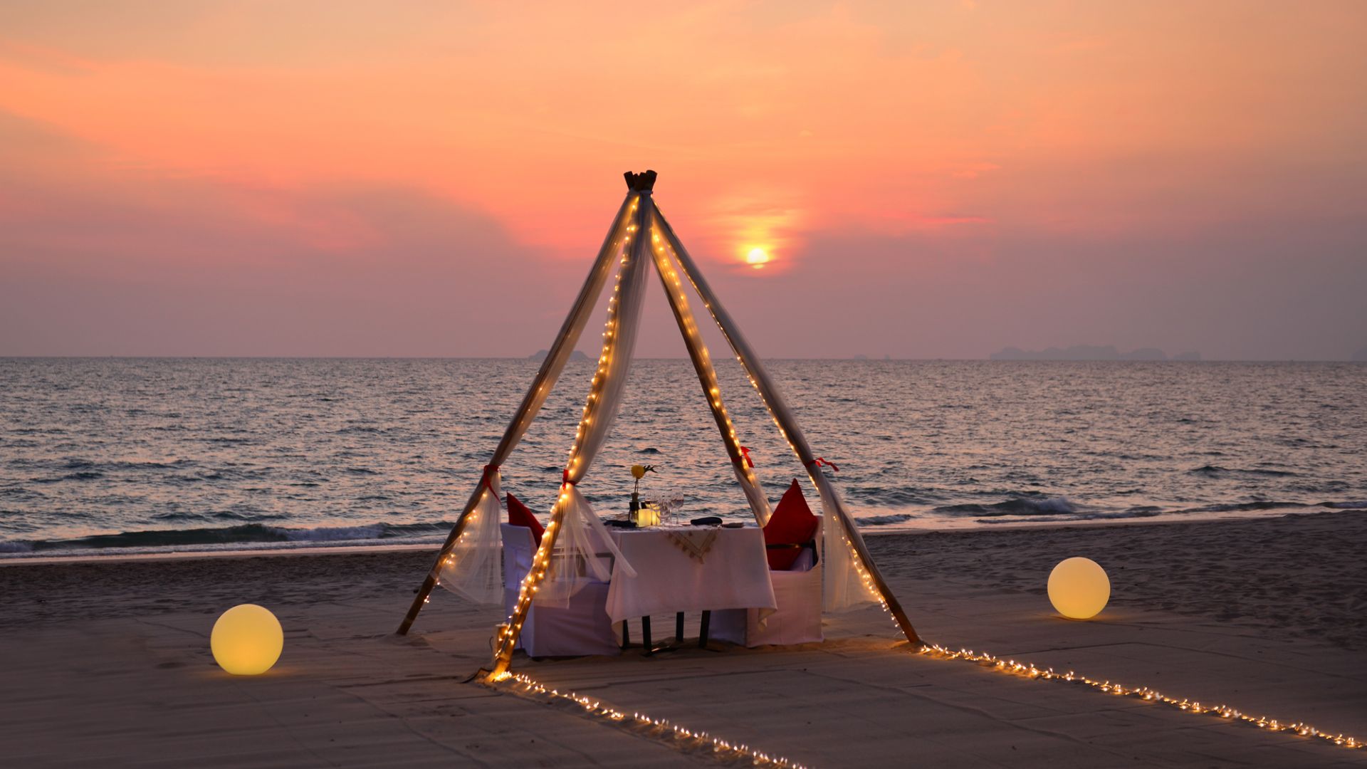 Thailand, Koh Lanta, Layana Resort, Beach Dinner