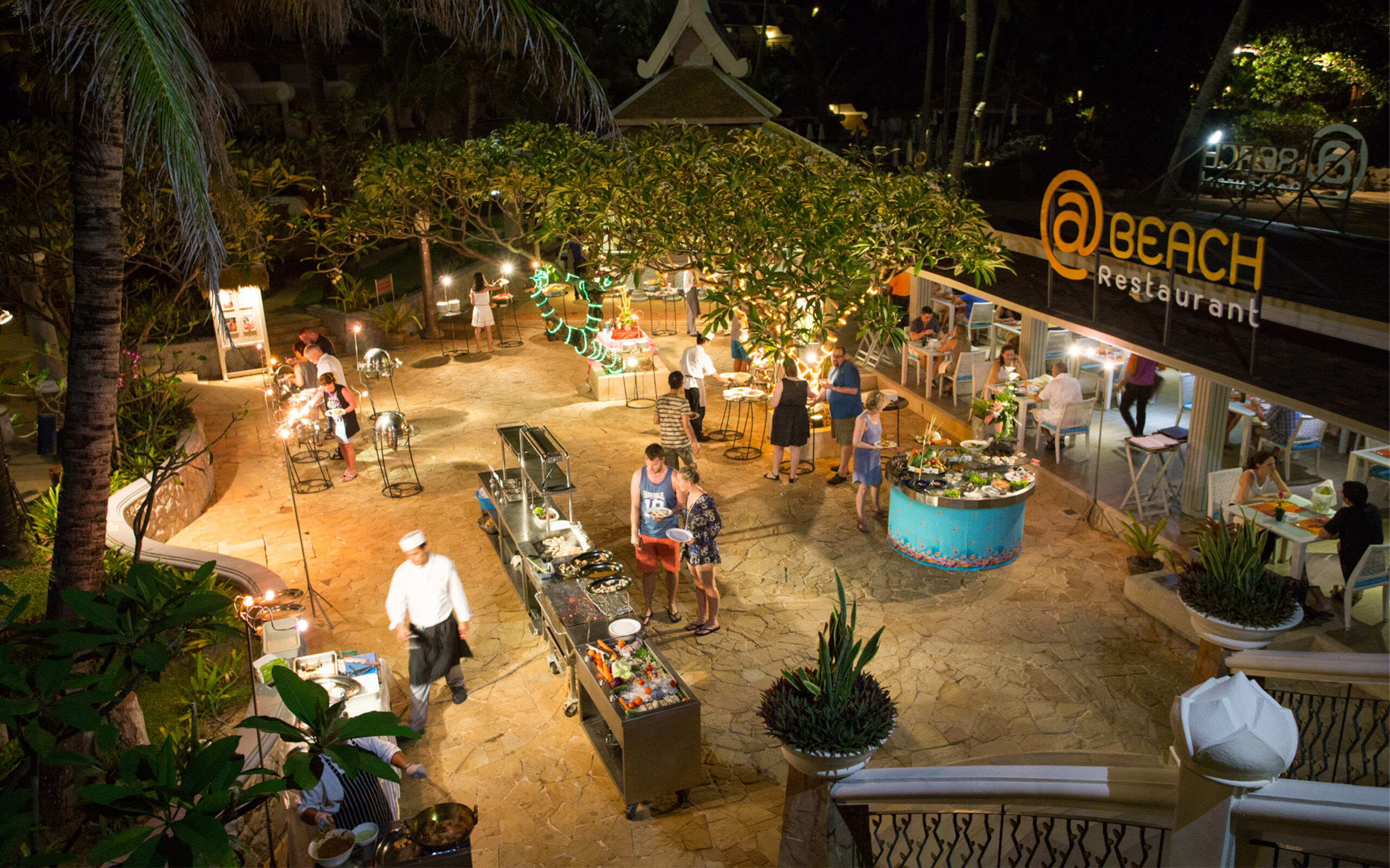 Rejser til Thailand, Phuket, Beyond Resort Karon, buffet