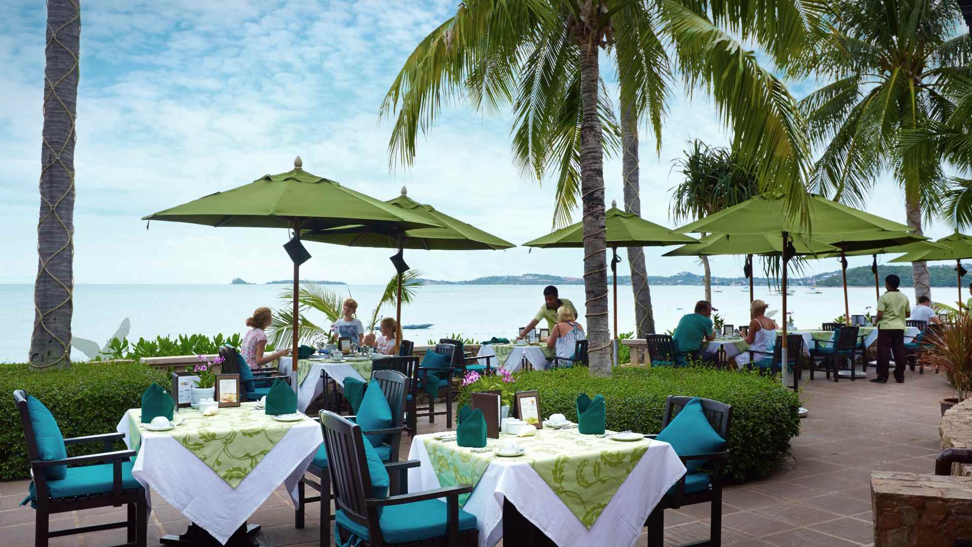 Thailand, Koh Samui, Bo Phut Resort, Restaurant Udsigt