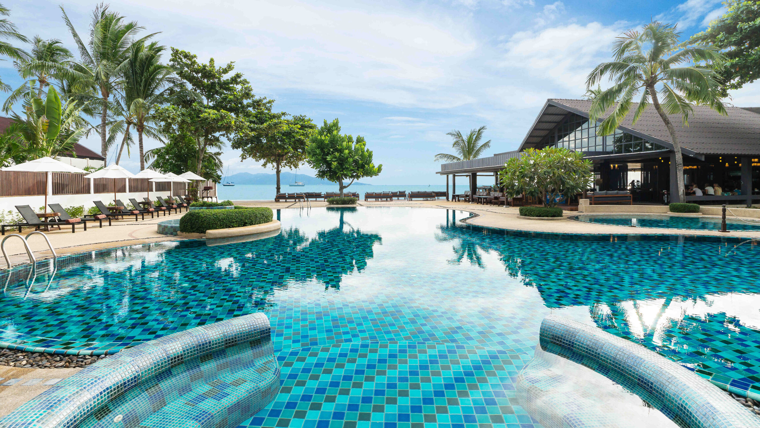 Thailand, Koh Samui, Peace Resort Samui, Pool Område
