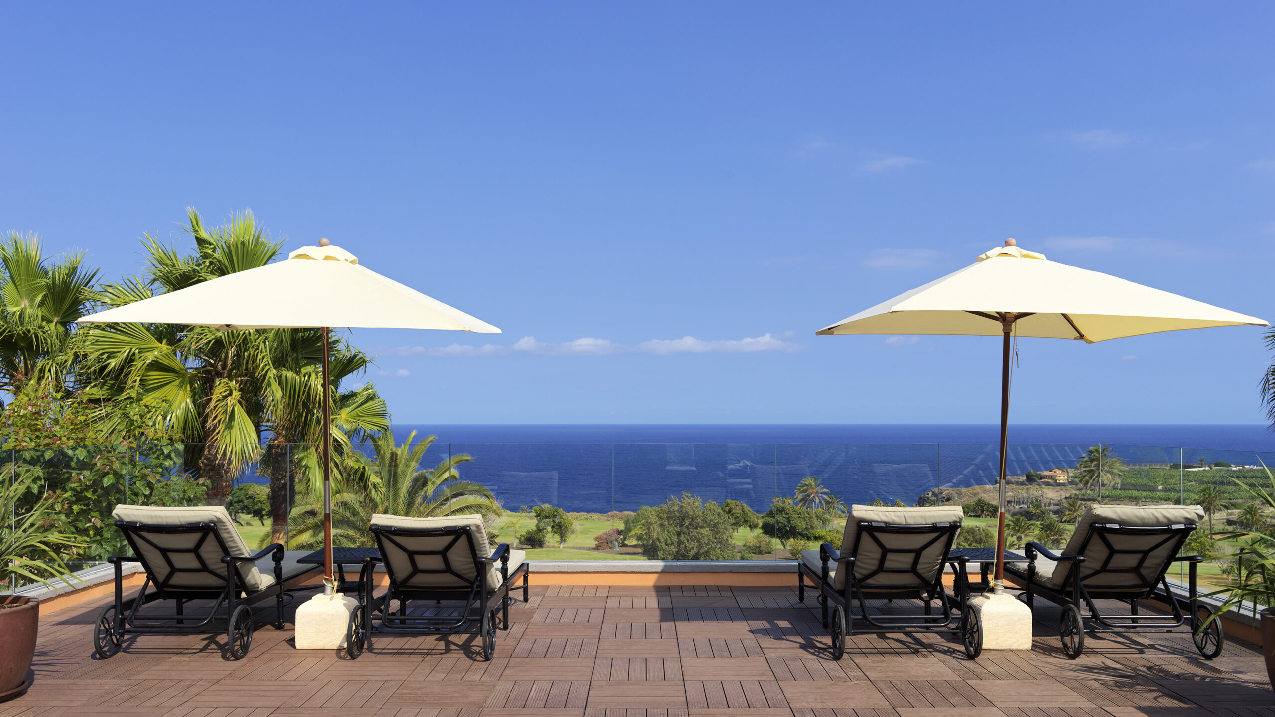 Spanien Tenerife Hacienda del Conde Solterrasse
