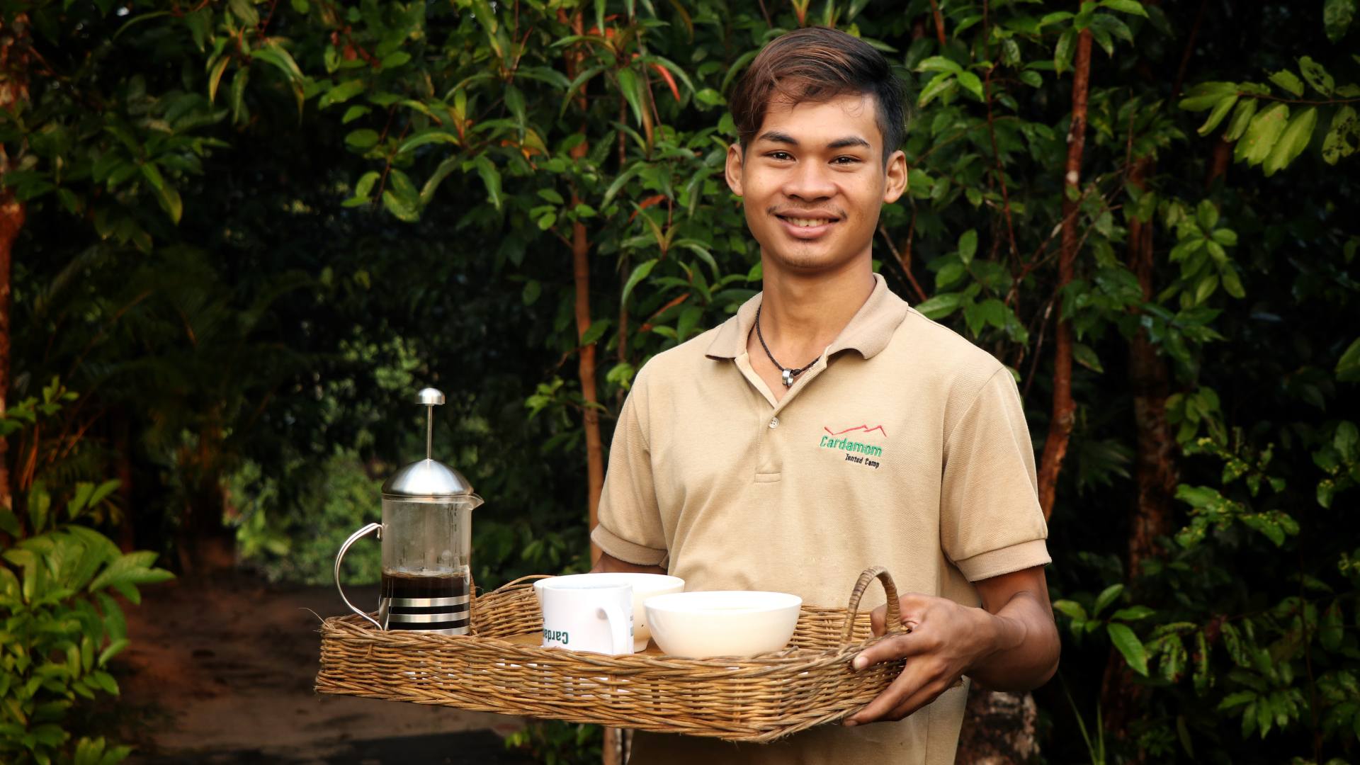 Cambodia, Cardamom Mountains, Cardamom Tented Camp, Staff