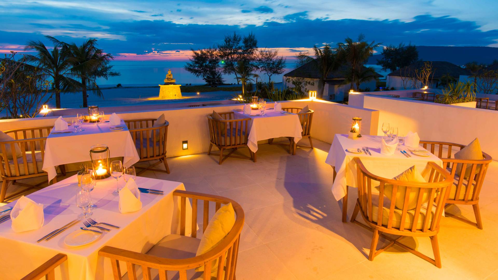 Cambodia, Koh Rong, The Royal Sands, Ocean Restaurant