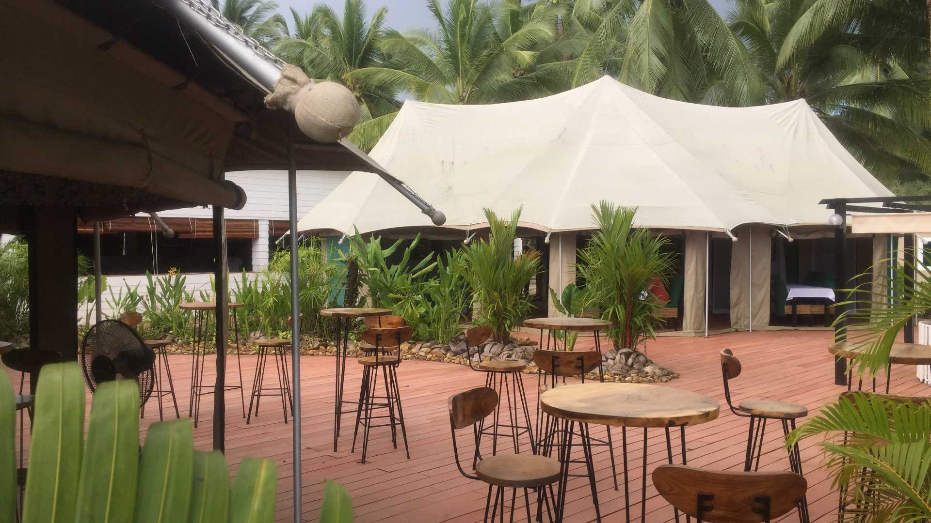 Cambodia, Tatai, 4 Rivers Floating Lodge, Cafe
