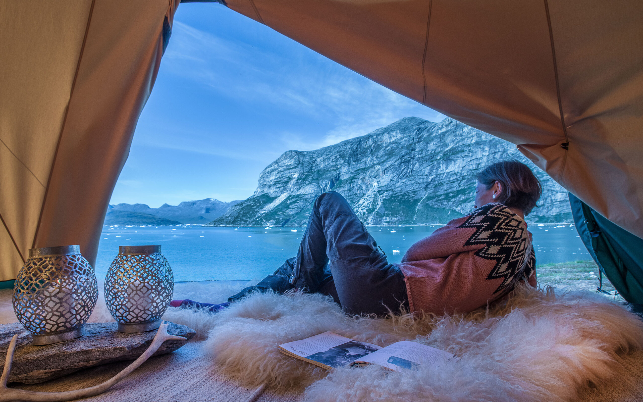 Gr&oslash;nland Camp Kiattua Nuuk, Fjord, Glamping, Telte, Natur, Vand, Bjerge