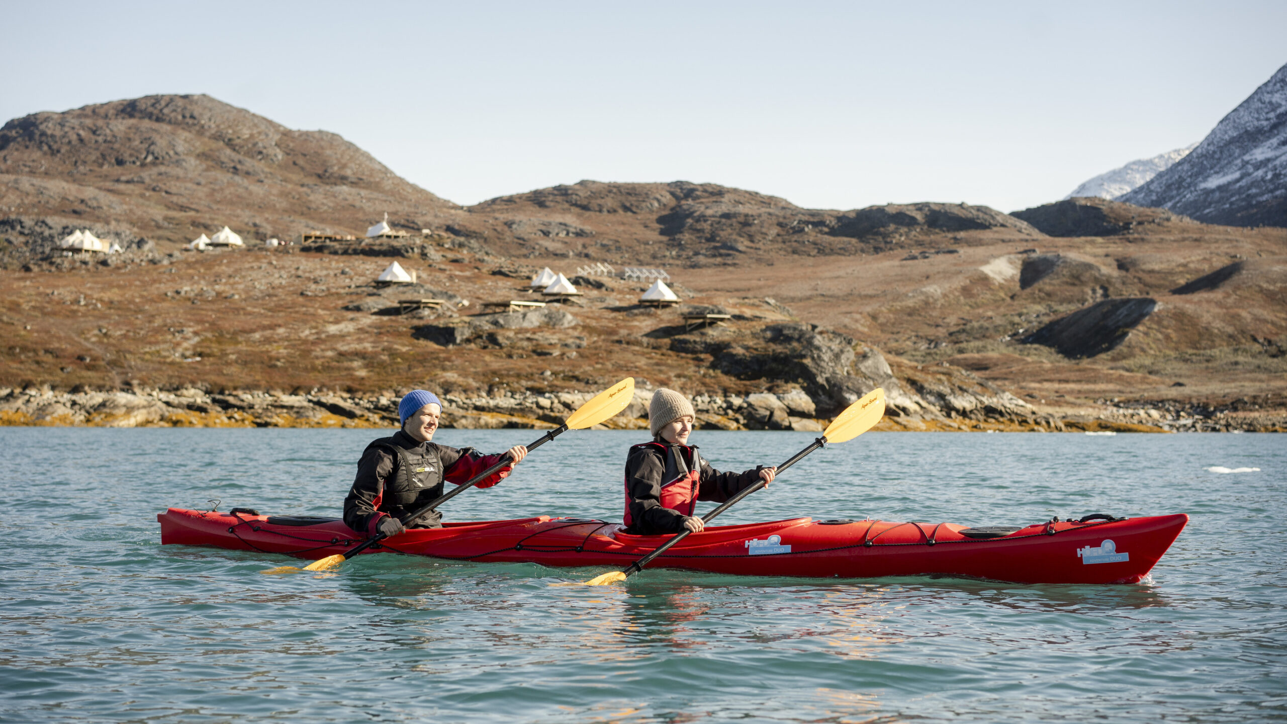 Gr&oslash;nland Camp Kangiusaq Kajak