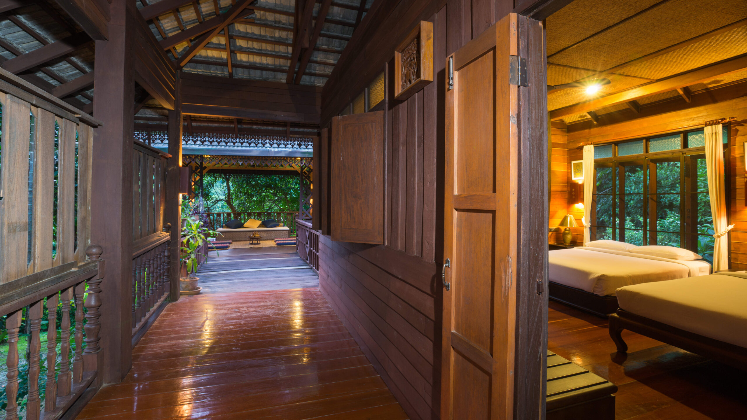 Thailand, Chiang Mai, Khum Lanna, Rooms Outside