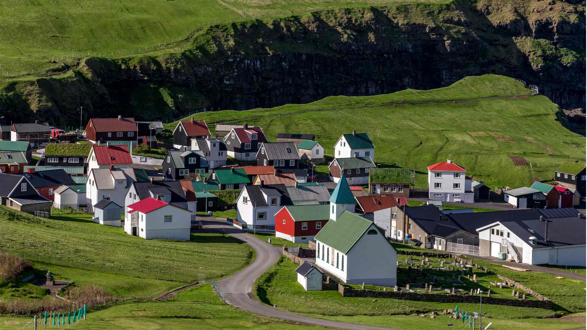 F&aelig;r&oslash;erne, Eysturoy, Gjaargardur Guesthouse Gjogv, Bygd