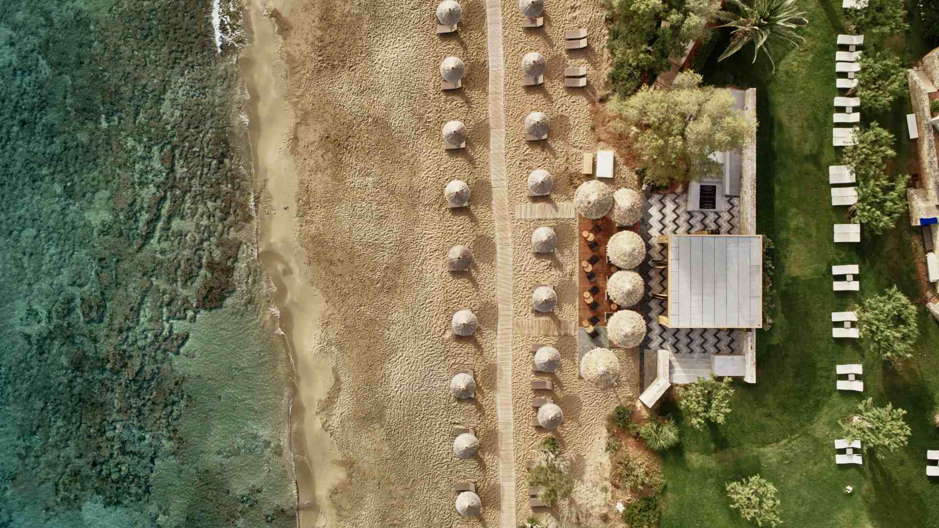 graekenland kreta cretan malia park beach overview