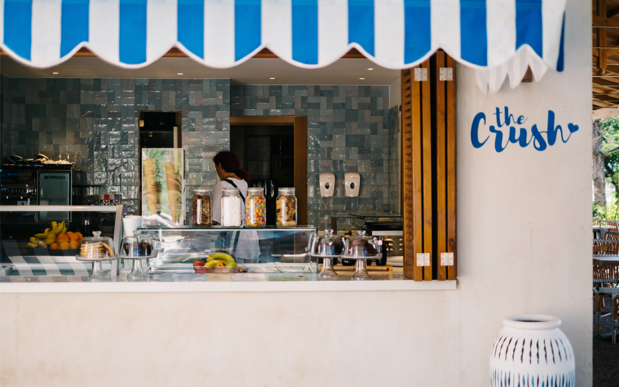 Grækenland Kreta Cretan Malia Park Heraklion, The Crush, Cafe