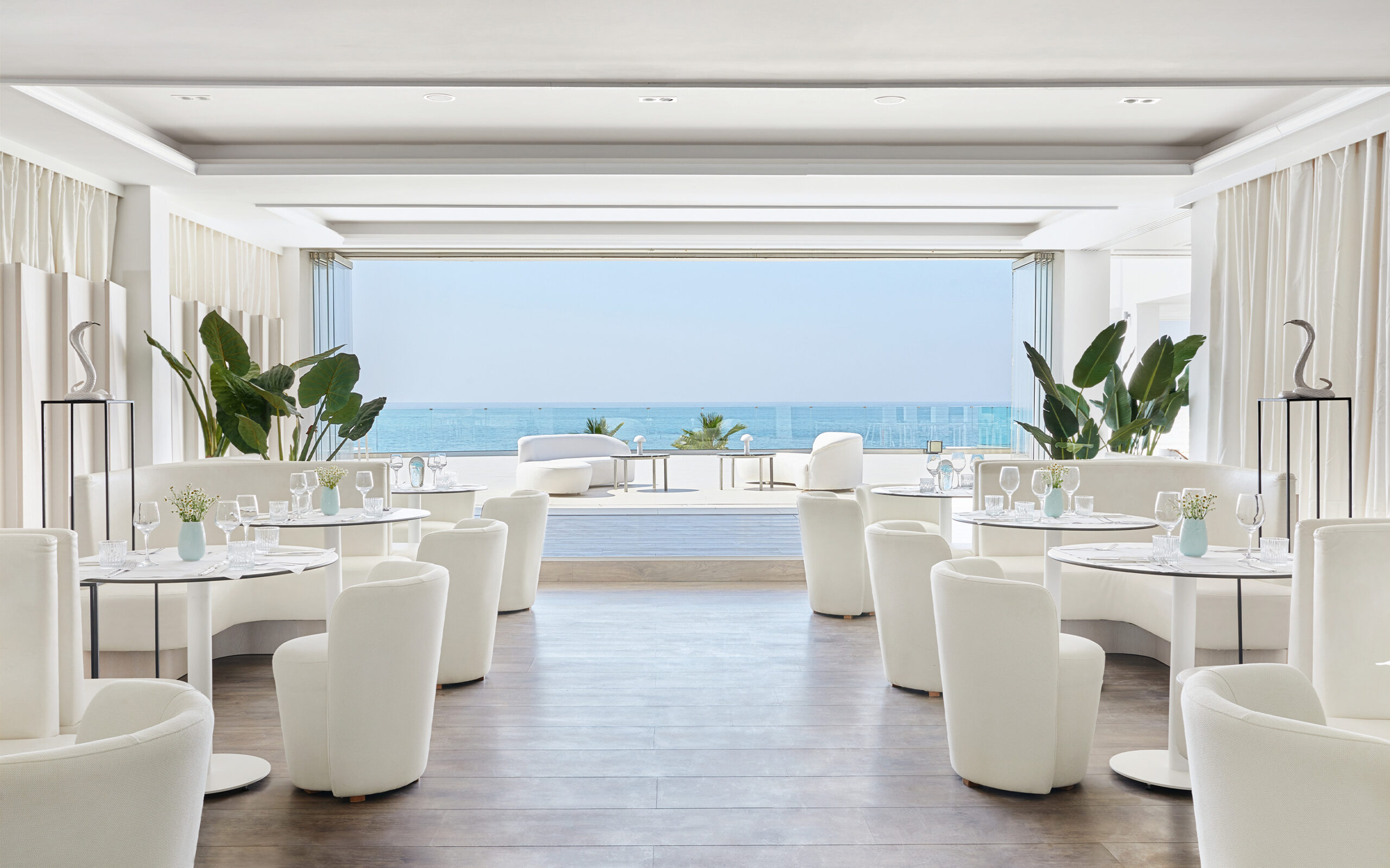Gr&aelig;kenland, Kreta, Grecotel Lux Me White Palace, The White Restaurant, Udsigt