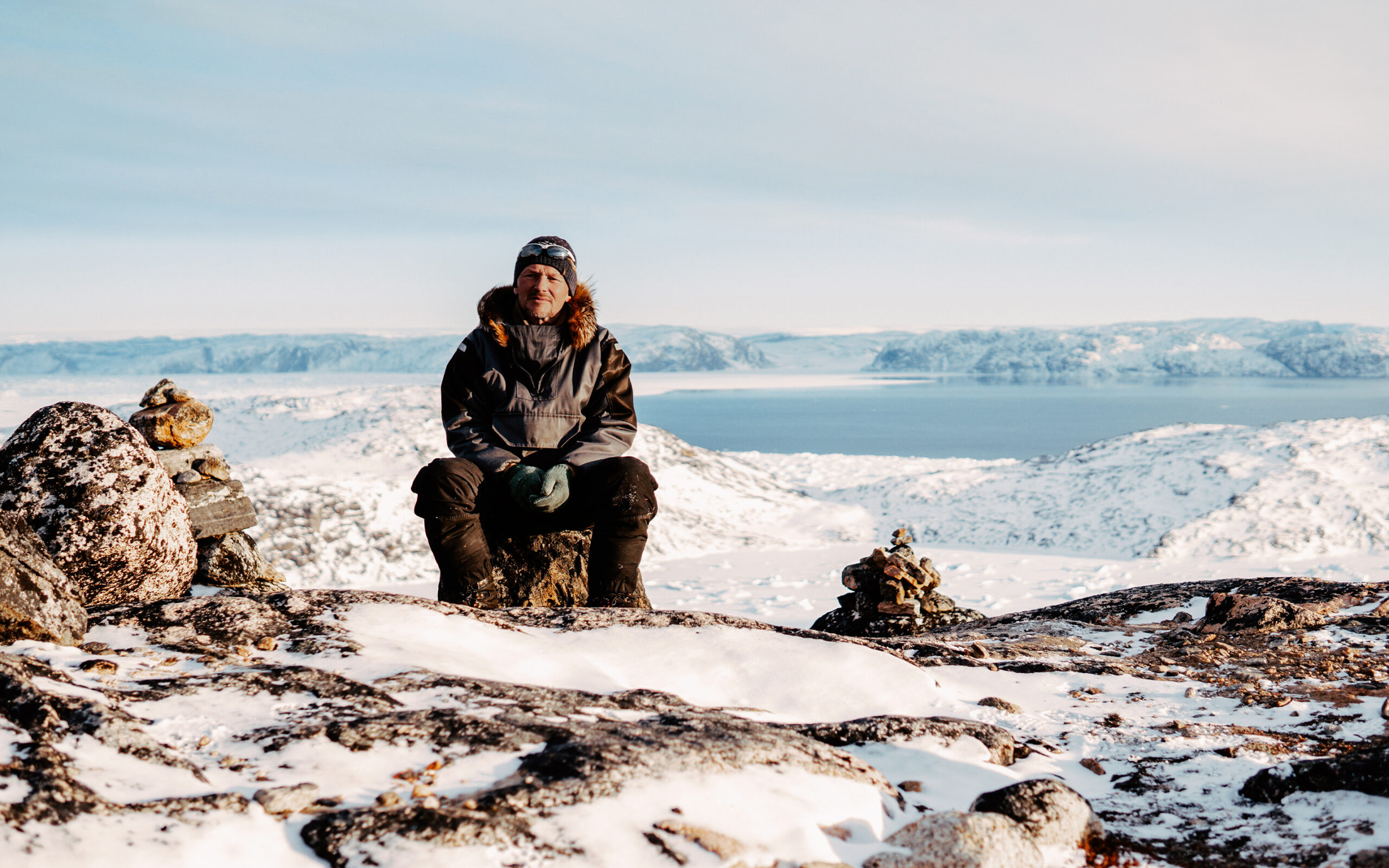 Grønland Ilulissat Iglo Lodge, Hundeslædetur, Jørgen, Natur