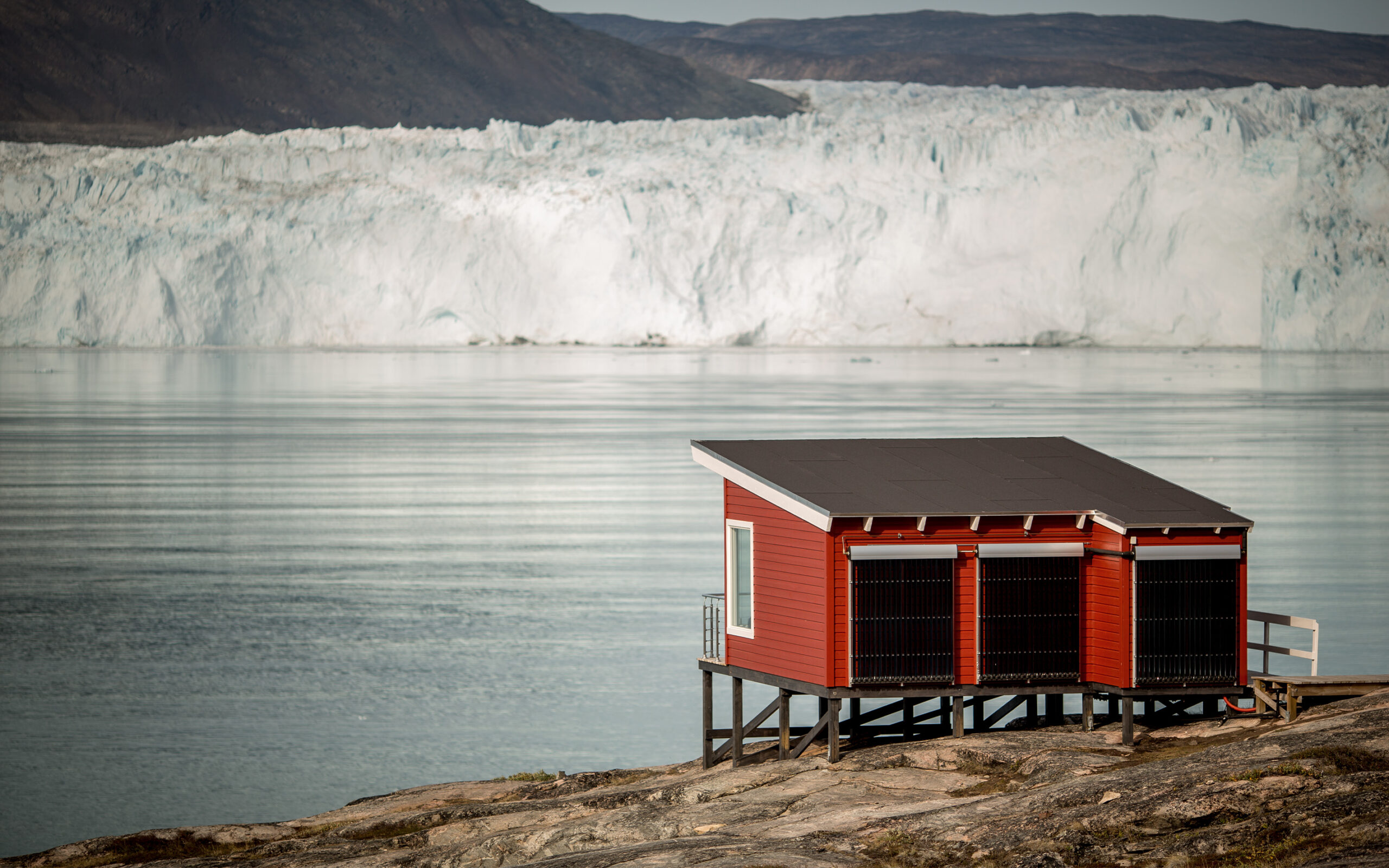 Groenland Comfort Hut At Glacier Lodge Eqi Kredit Visit Greenland