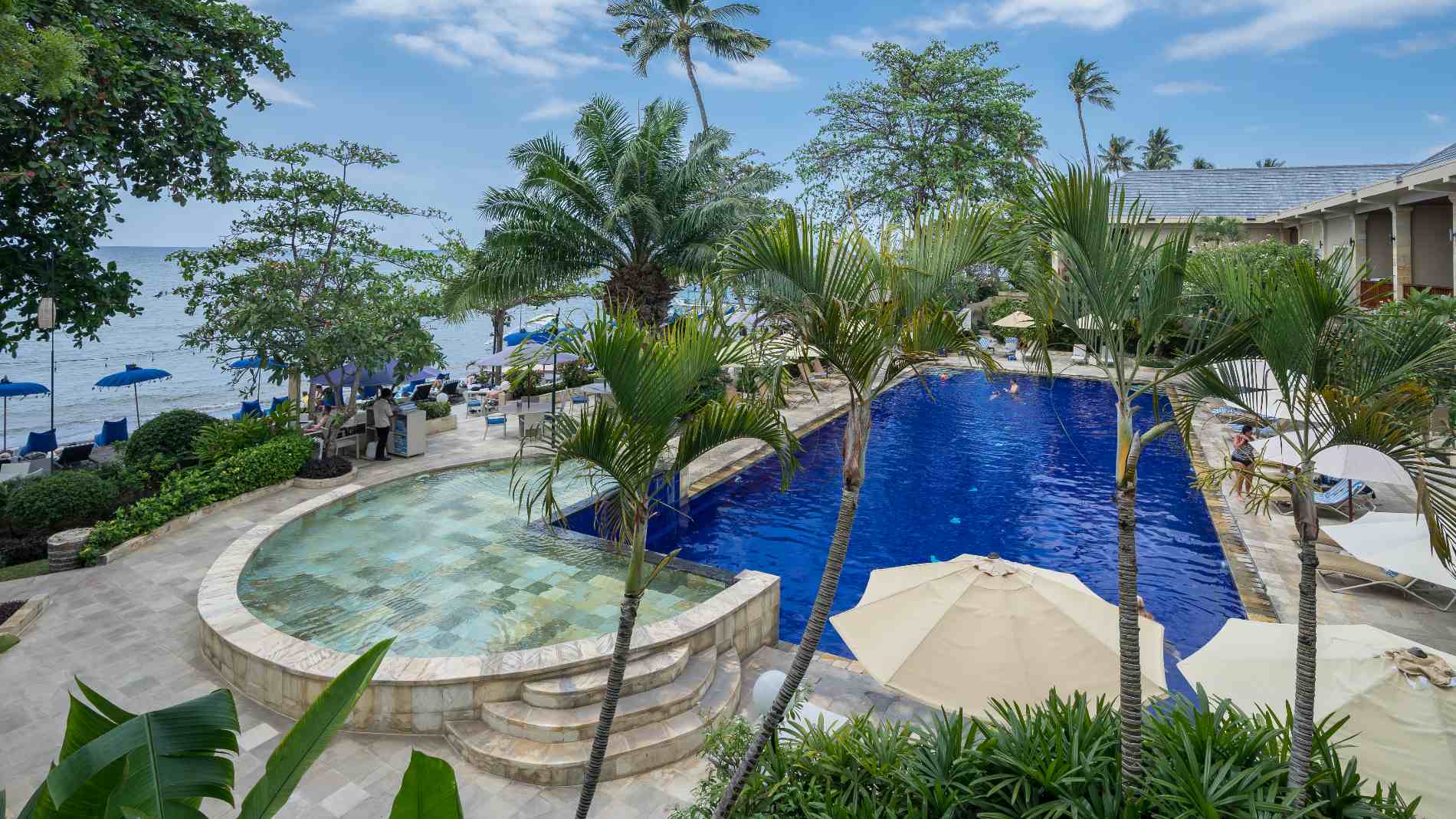Indonesien Bali Lovina The Lovina, Pool Område