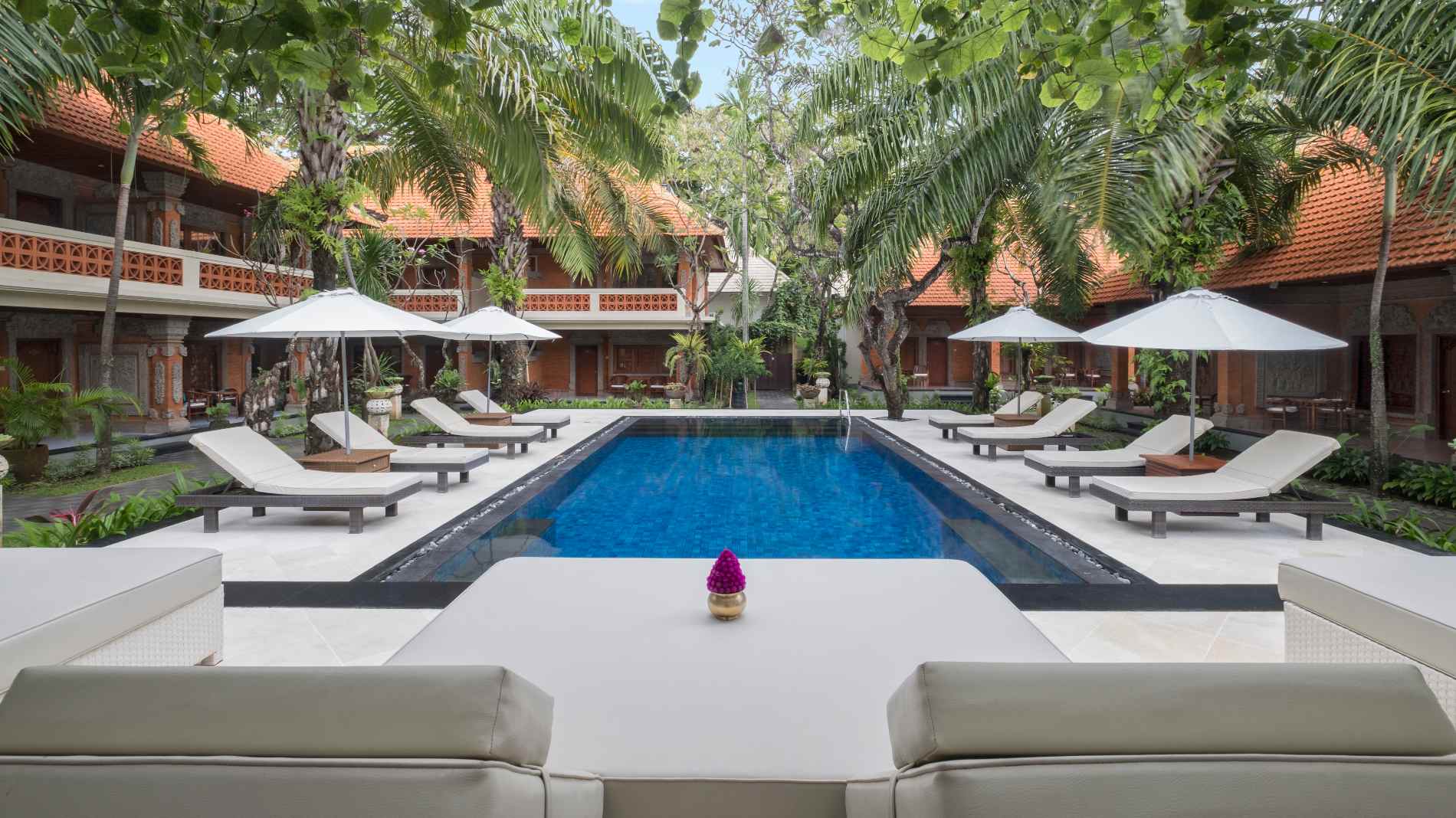 Indonesien Bali Sanur Griya Santrian, Pool Garden