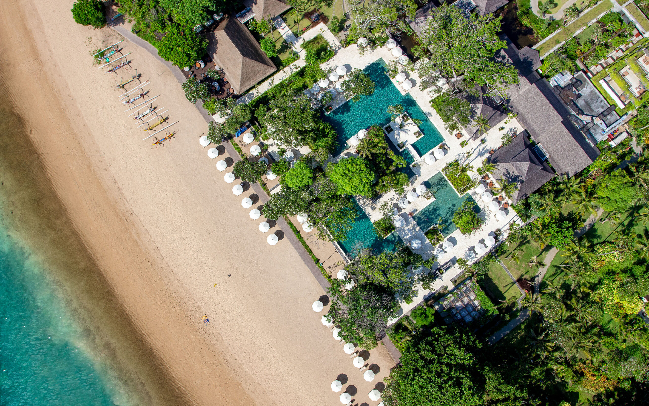 Indonesien Bali Sanur Hyatt Regency, Resort Set Fra Oven