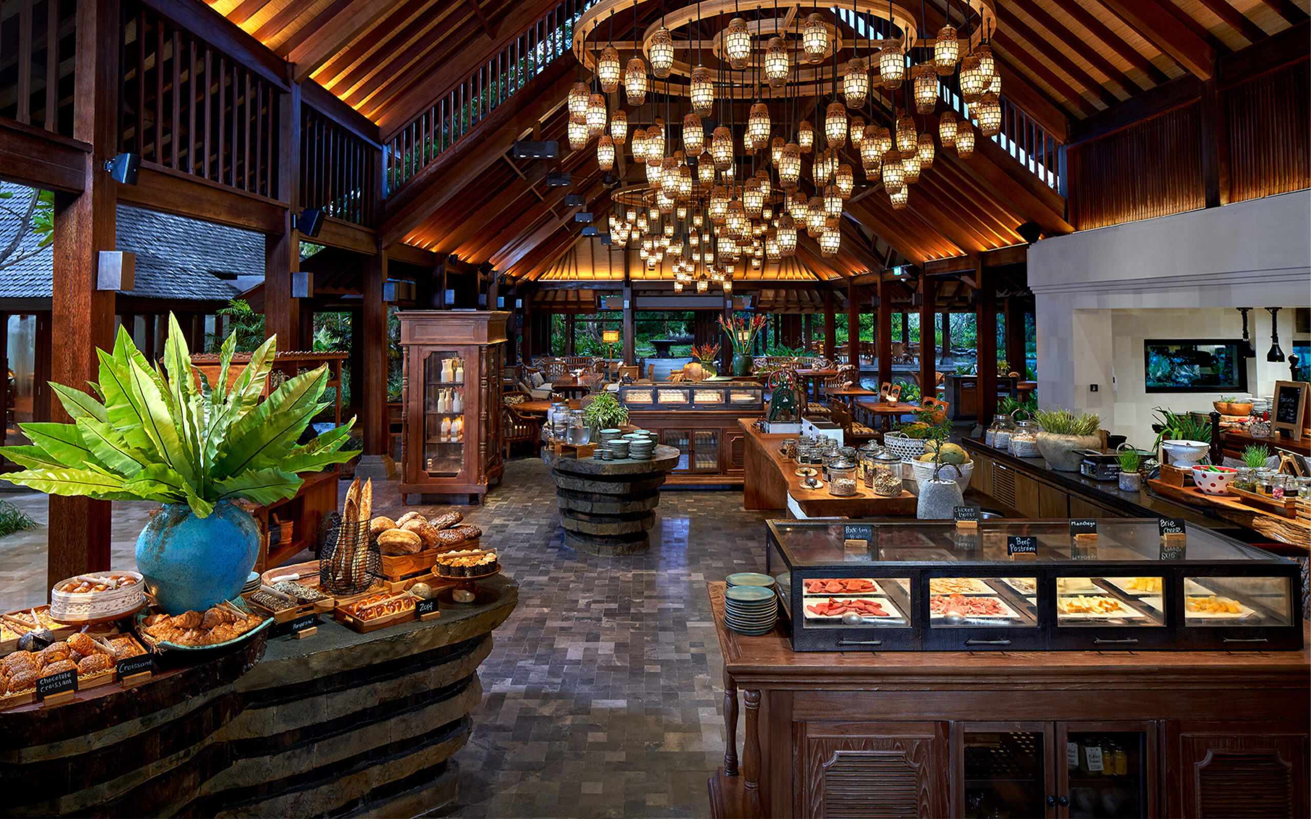 Indonesien Bali Sanur Hyatt Regency, Restaurant Omang Omang