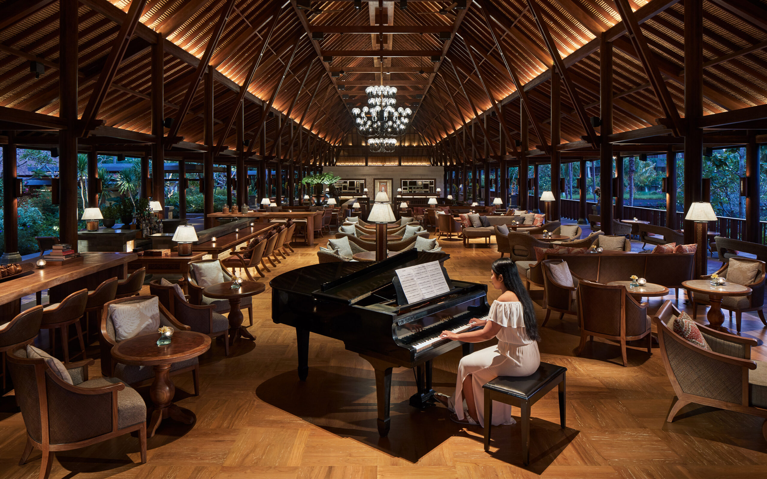 Indonesien Bali Sanur Hyatt Regency, Piano Lounge