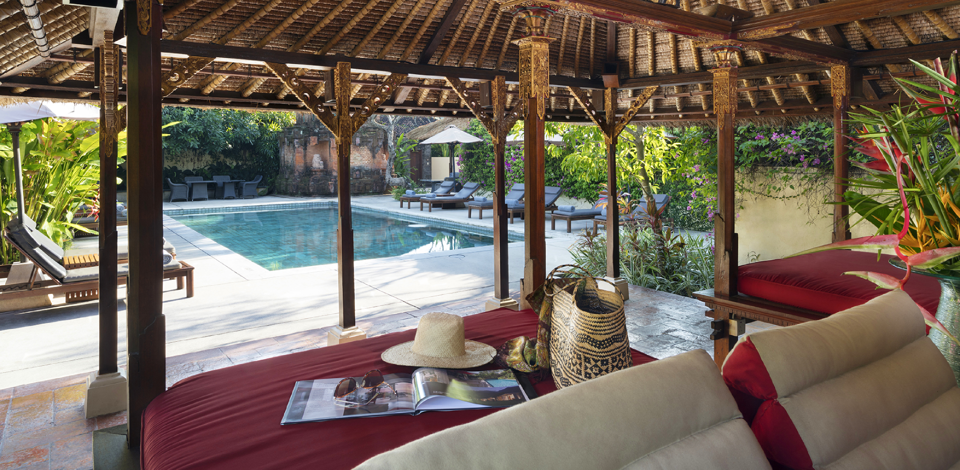 Indonesien Bali sanur the pavilions pool side