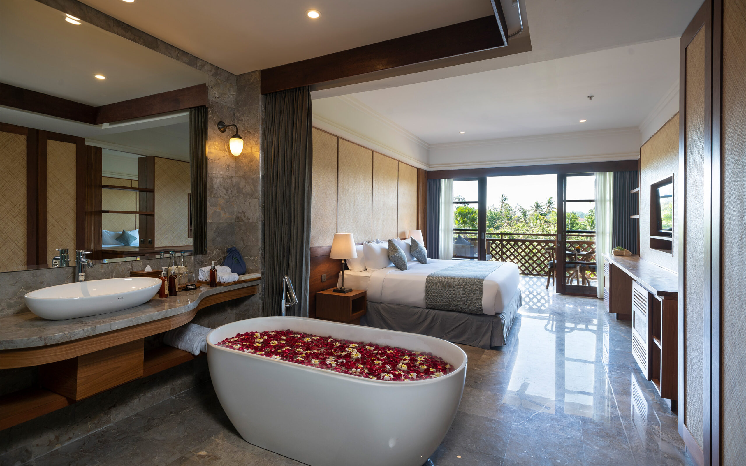 Indonesien Bali Ubud Adiwana Bisma, Bisma Room Jungle View
