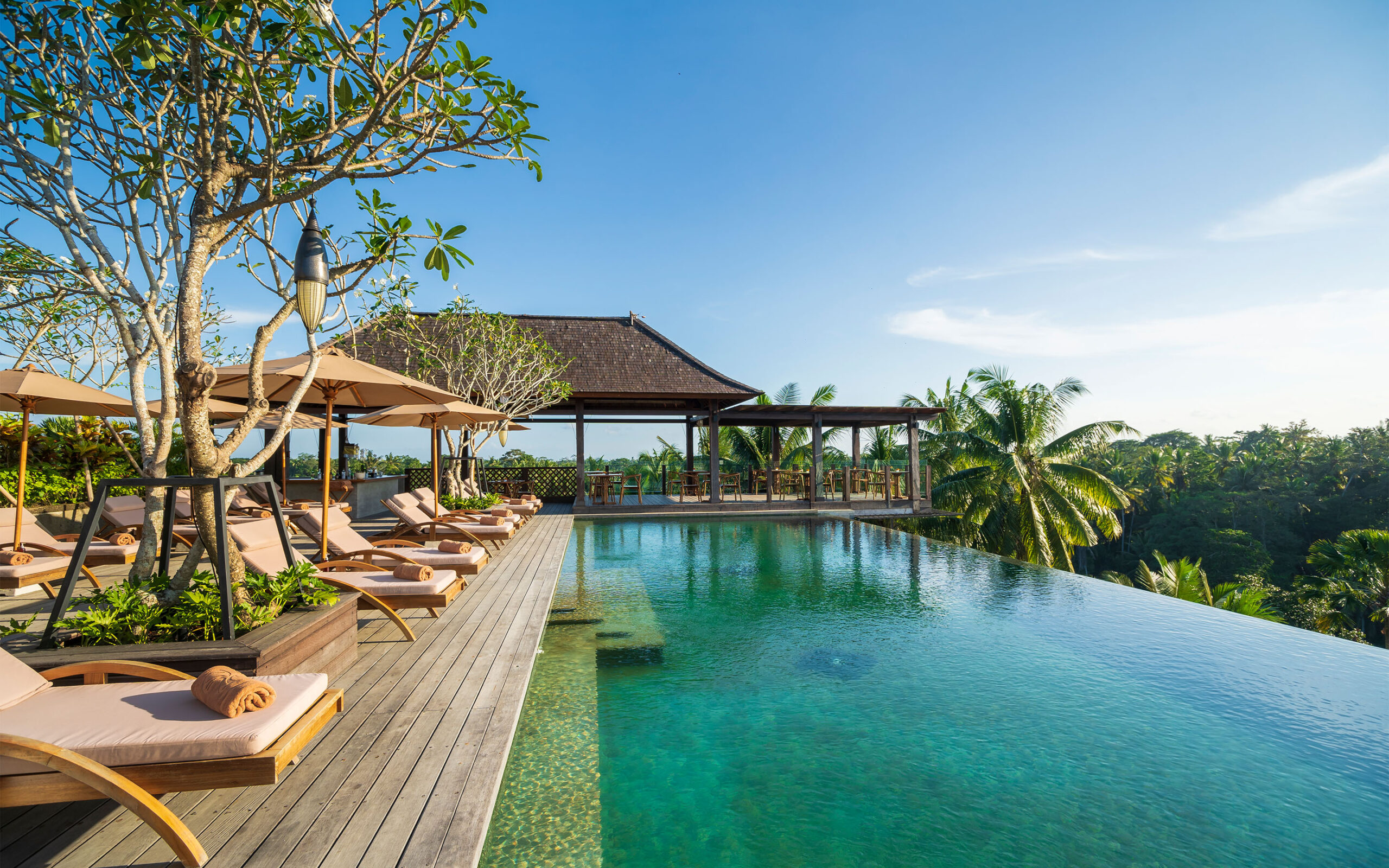 Indonesien Bali Ubud Adiwana Bisma, Rooftop Pool