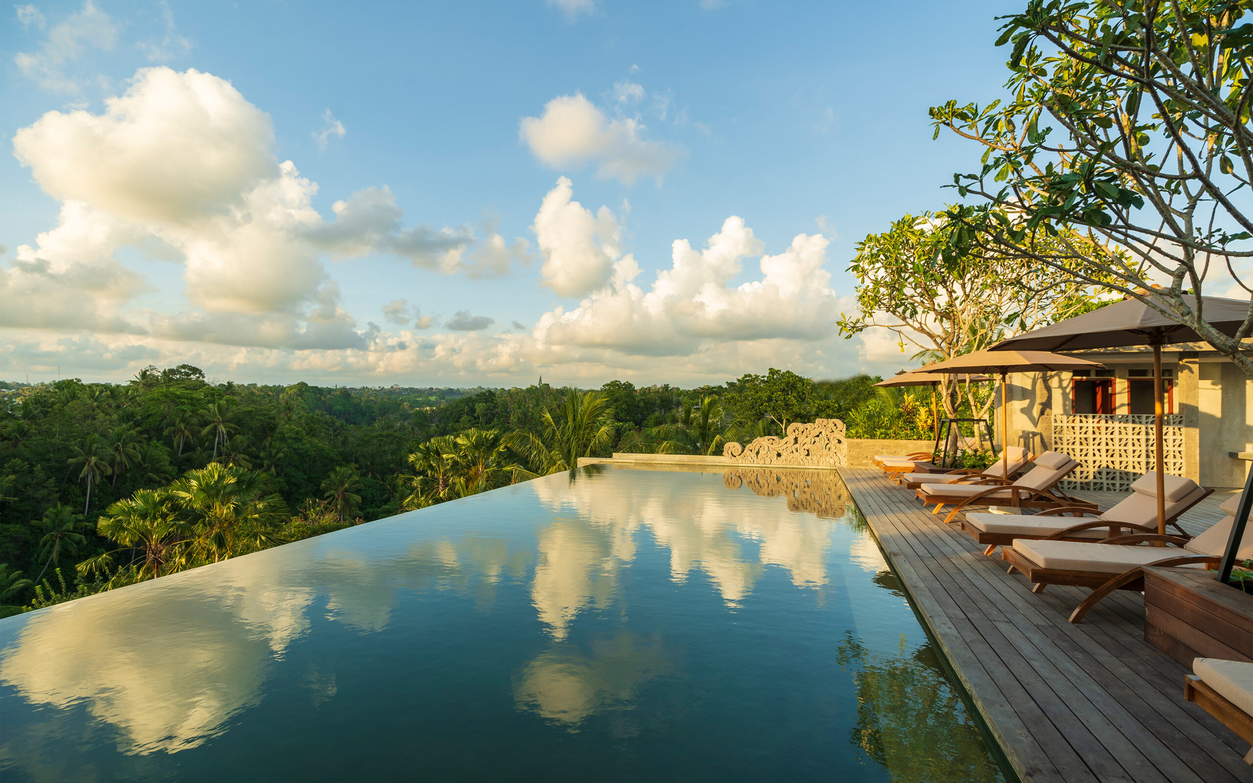 Indonesien Bali Ubud Adiwana Bisma, Rooftop Pool