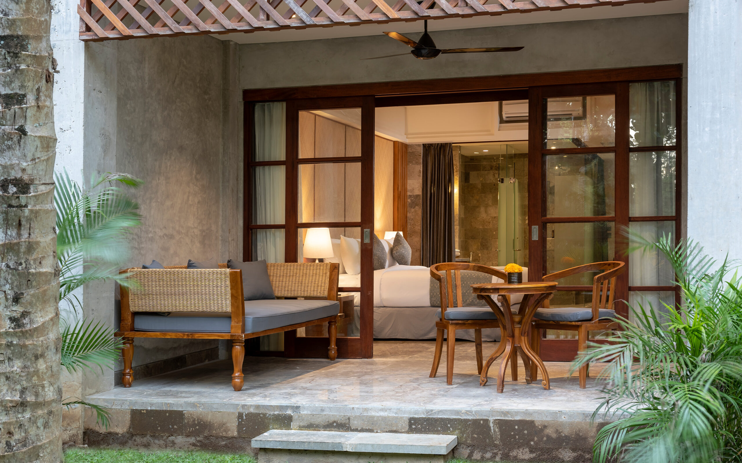 Indonesien Bali Ubud Adiwana Bisma, Grand Deluxe Room, Terrace